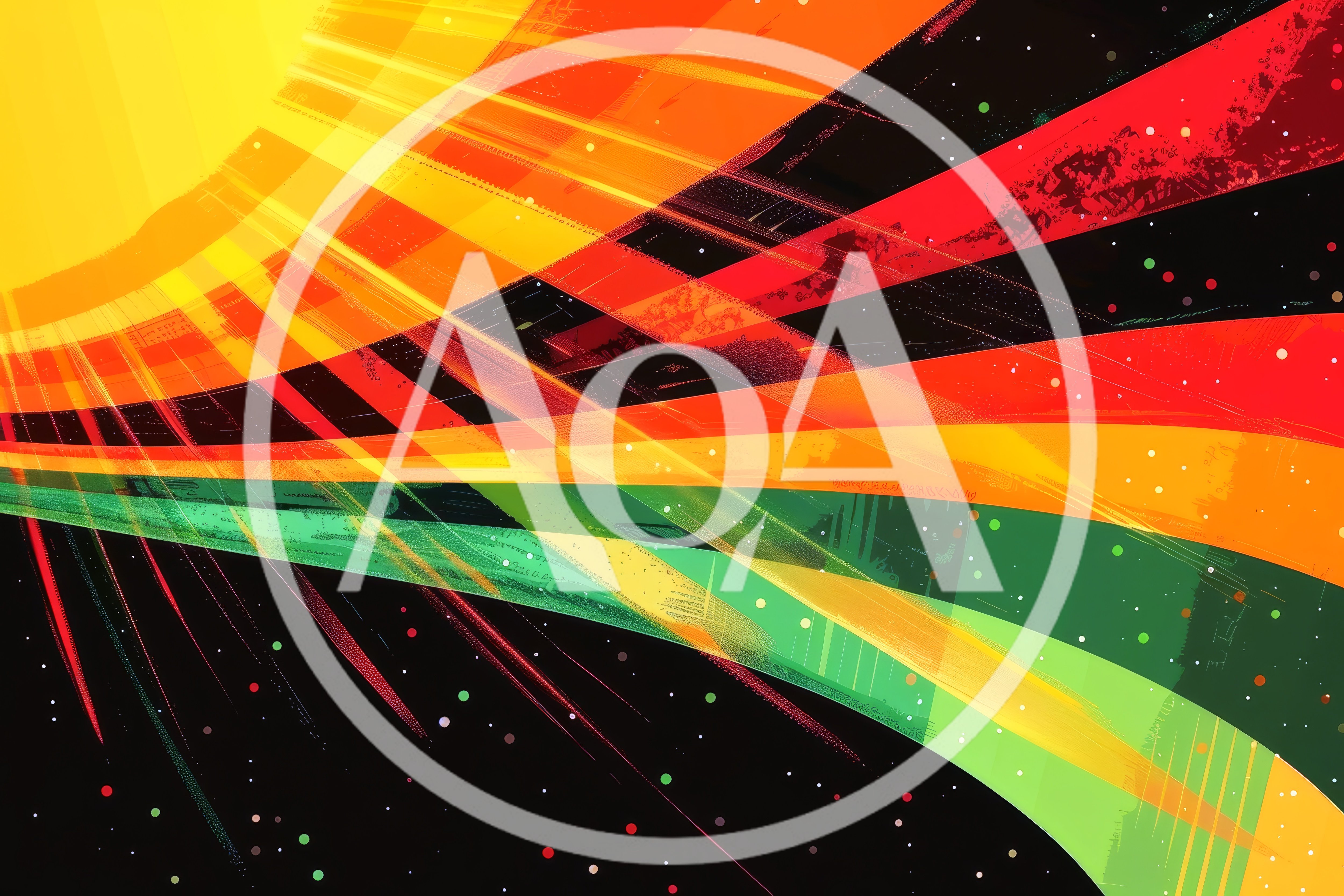 Abstract Cosmic Energy Waves With Radiant Sun Flare