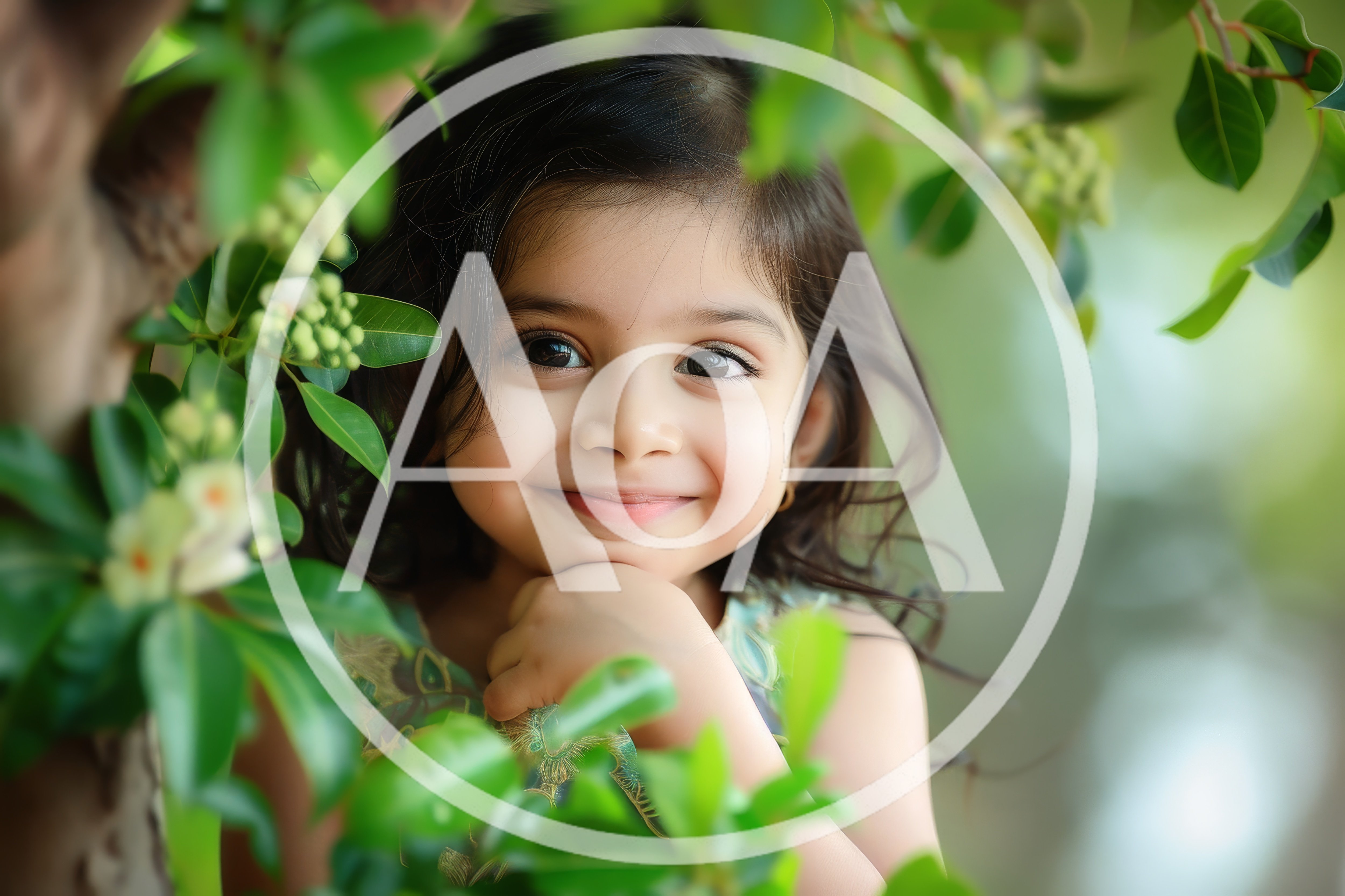 Portrait Of A Smiling Young Girl Outdoors