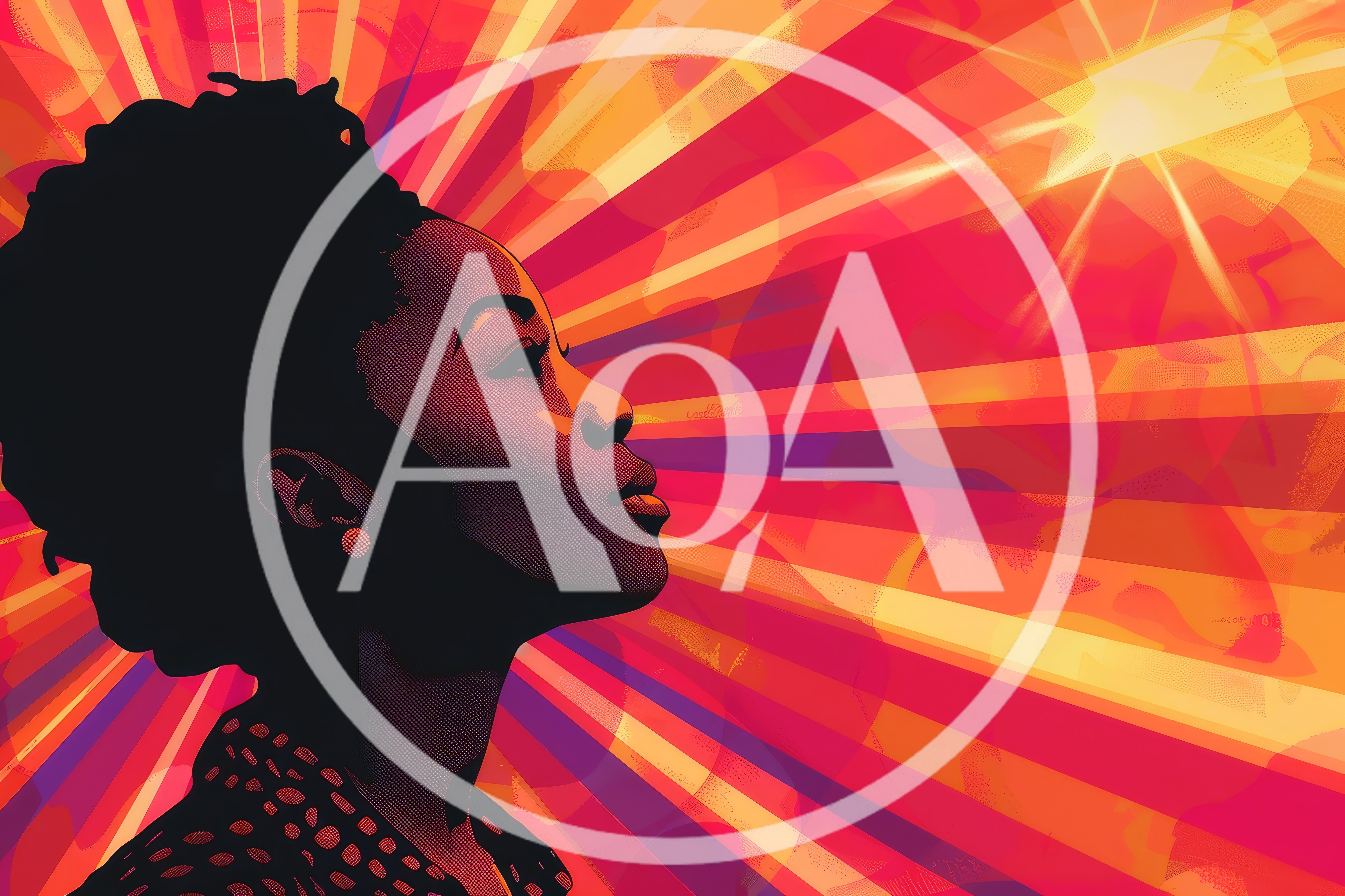 Stylized Portrait Of A Woman Looking Toward The Sun