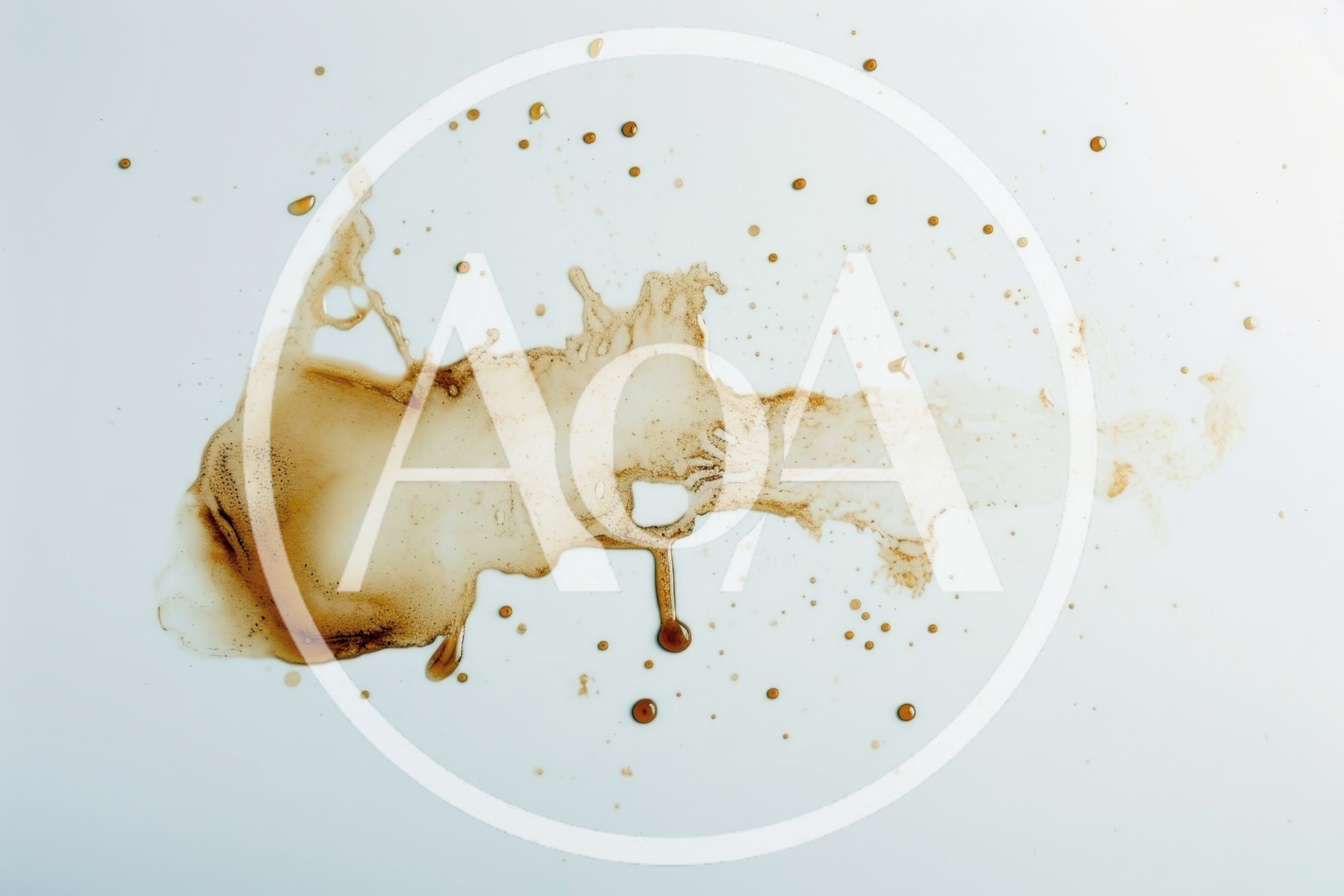 Coffee Spill Splatter On White Surface