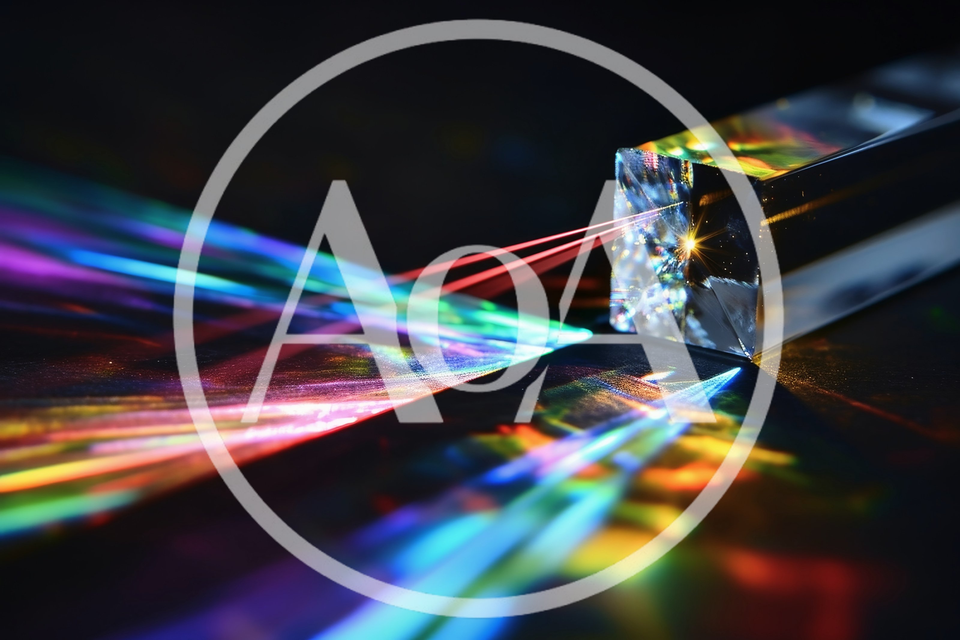 Red Laser Beam Refracting Through A Glass Prism