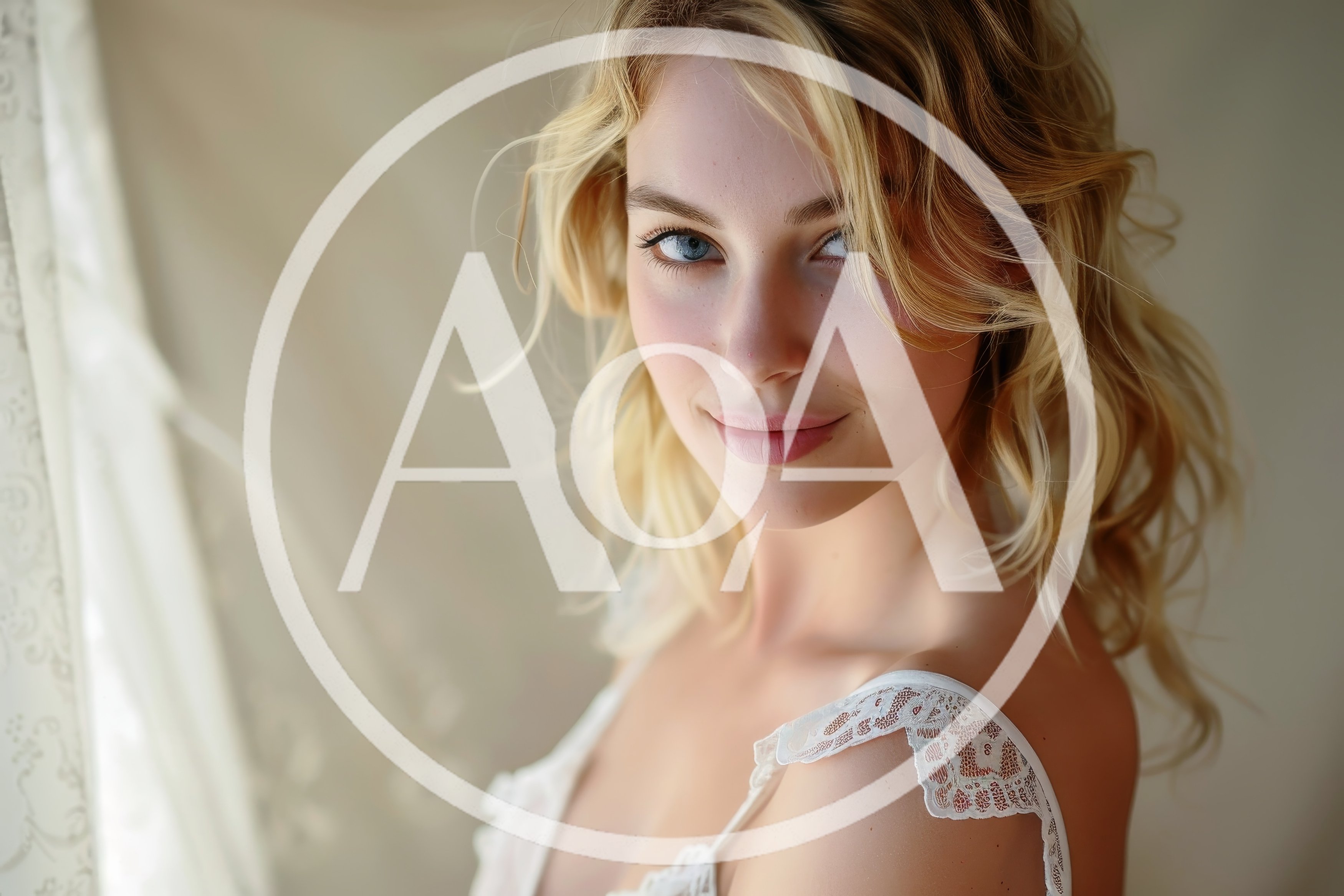 Portrait Of A Beautiful Young Blonde Woman