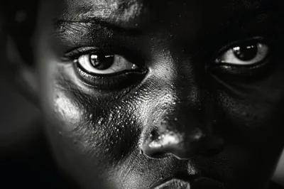 Close Up Portrait Of A Young Person