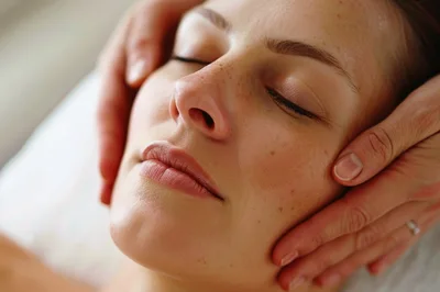 Professional Facial Massage Treatment In A Spa