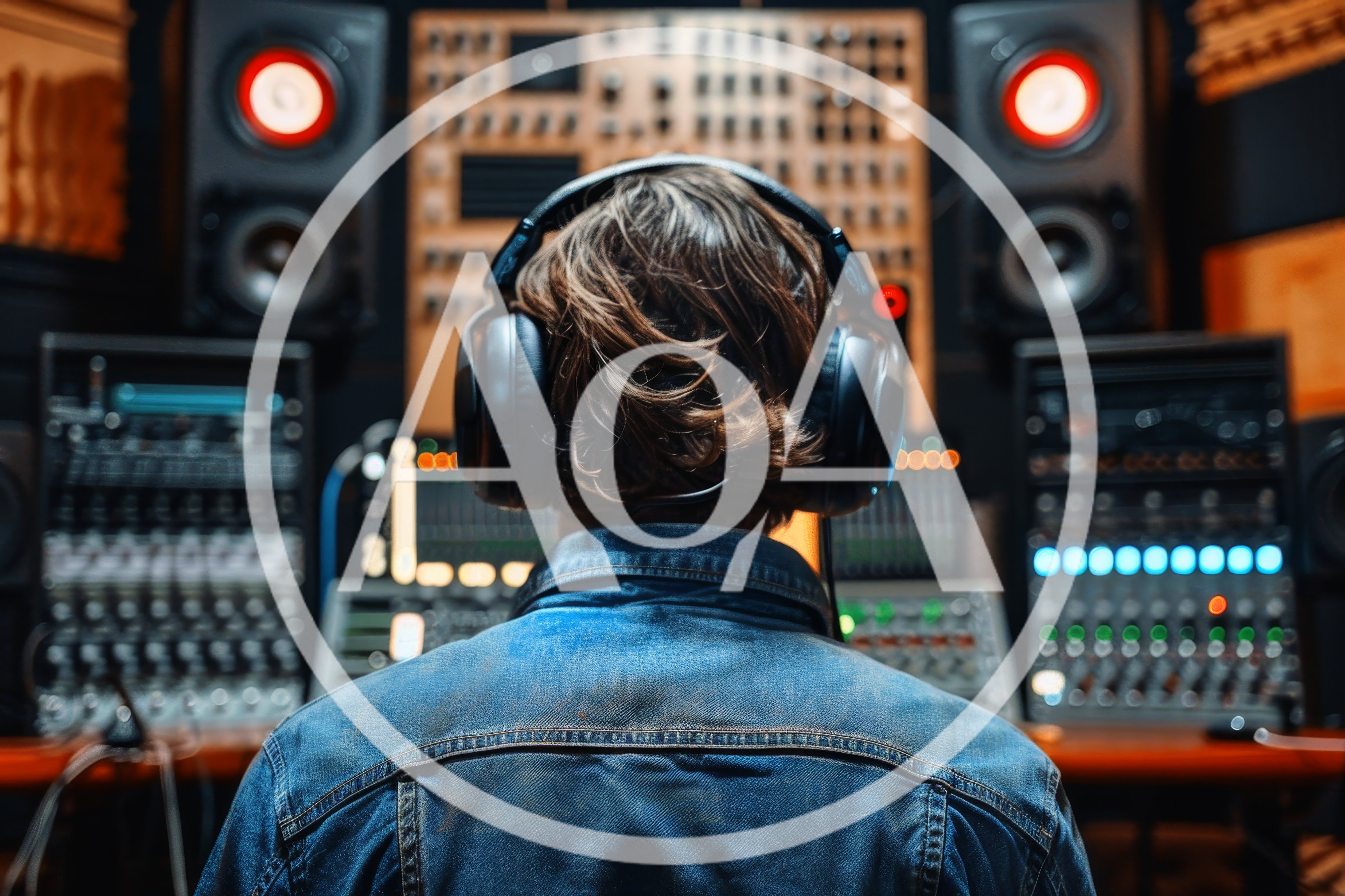 Music Producer Working In A Professional Recording Studio