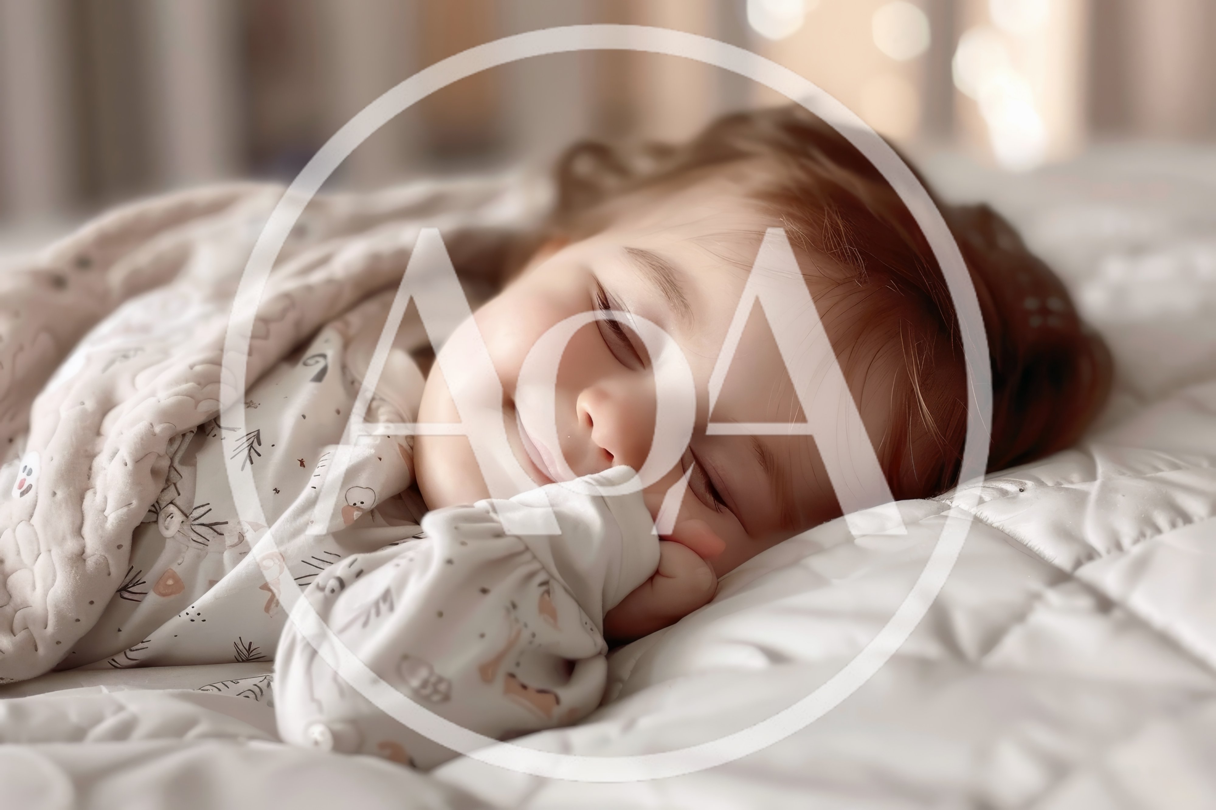 Peaceful Toddler Sleeping Soundly In Bed