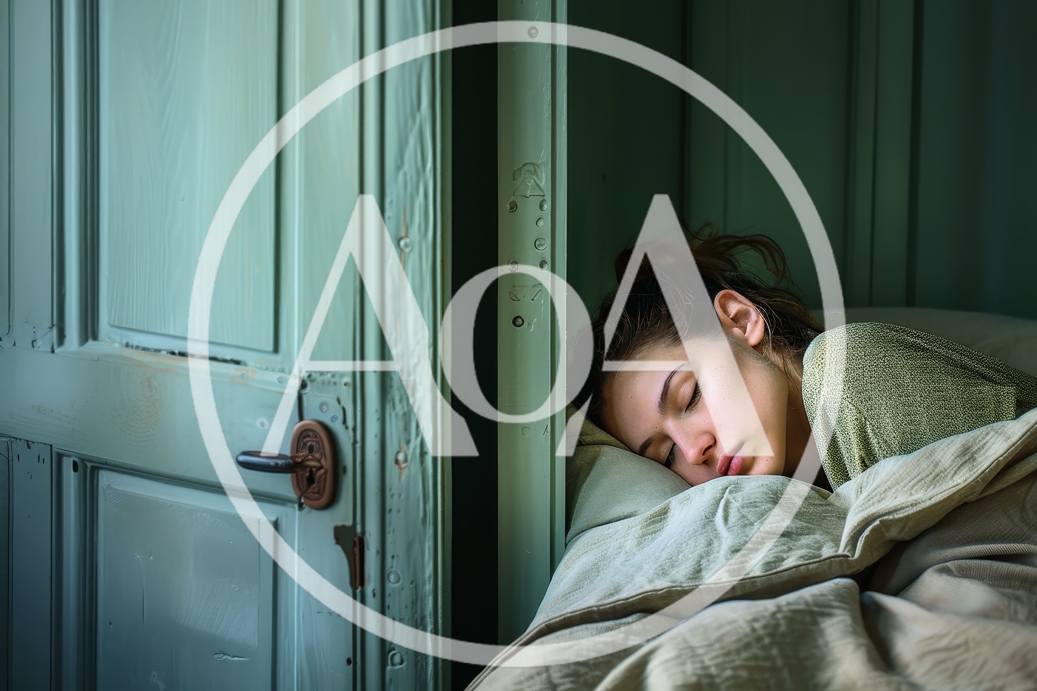 Young Woman Sleeping Peacefully In A Bedroom