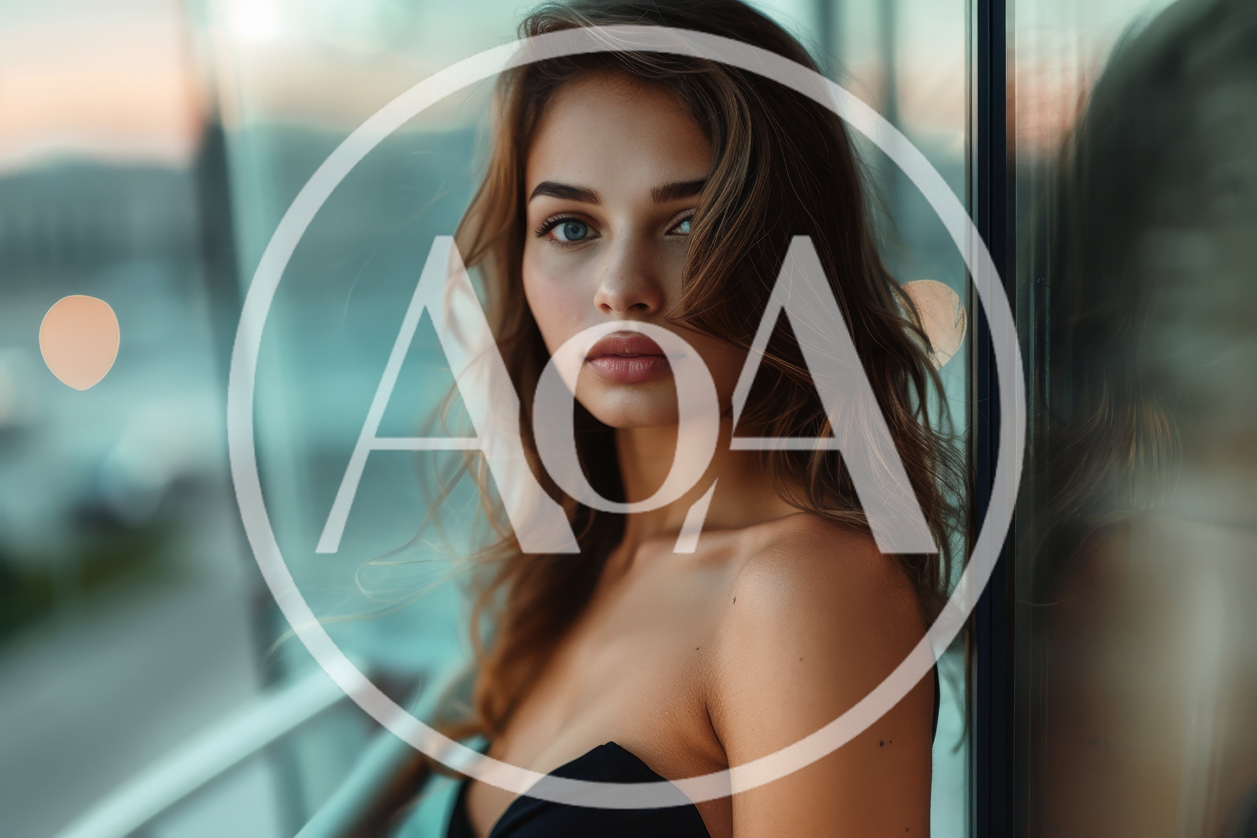 Portrait Of A Beautiful Young Woman At Sunset