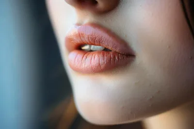 Close Up Of A Woman's Lips