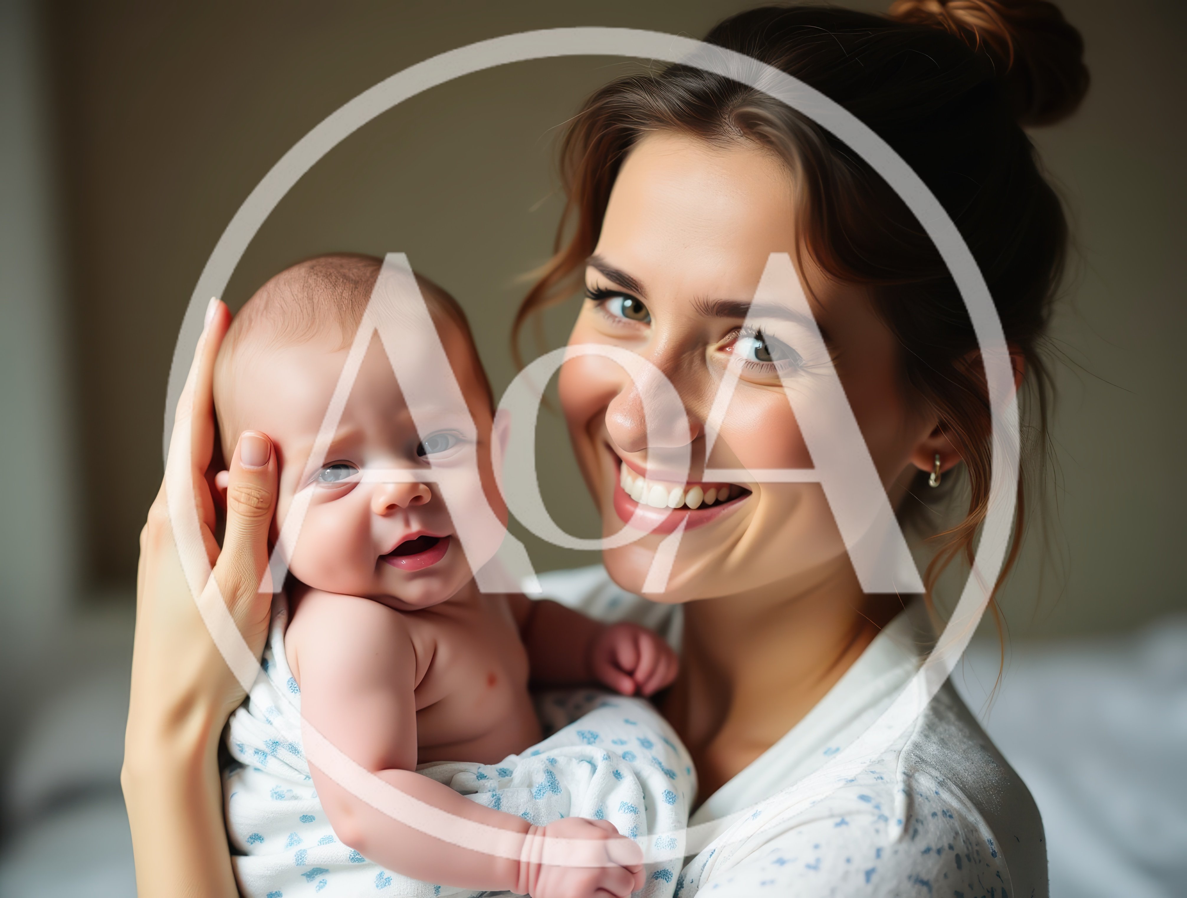 Happy Mother Holding Her Newborn Baby