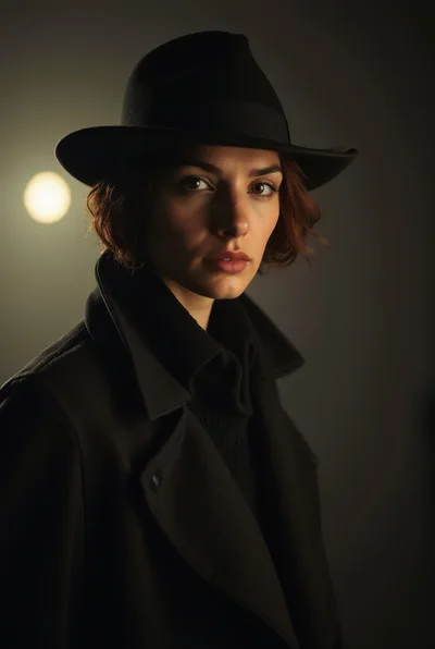 Portrait Of A Woman In A Noir Fedora