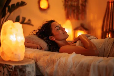 Woman Relaxing During A Spa Treatment
