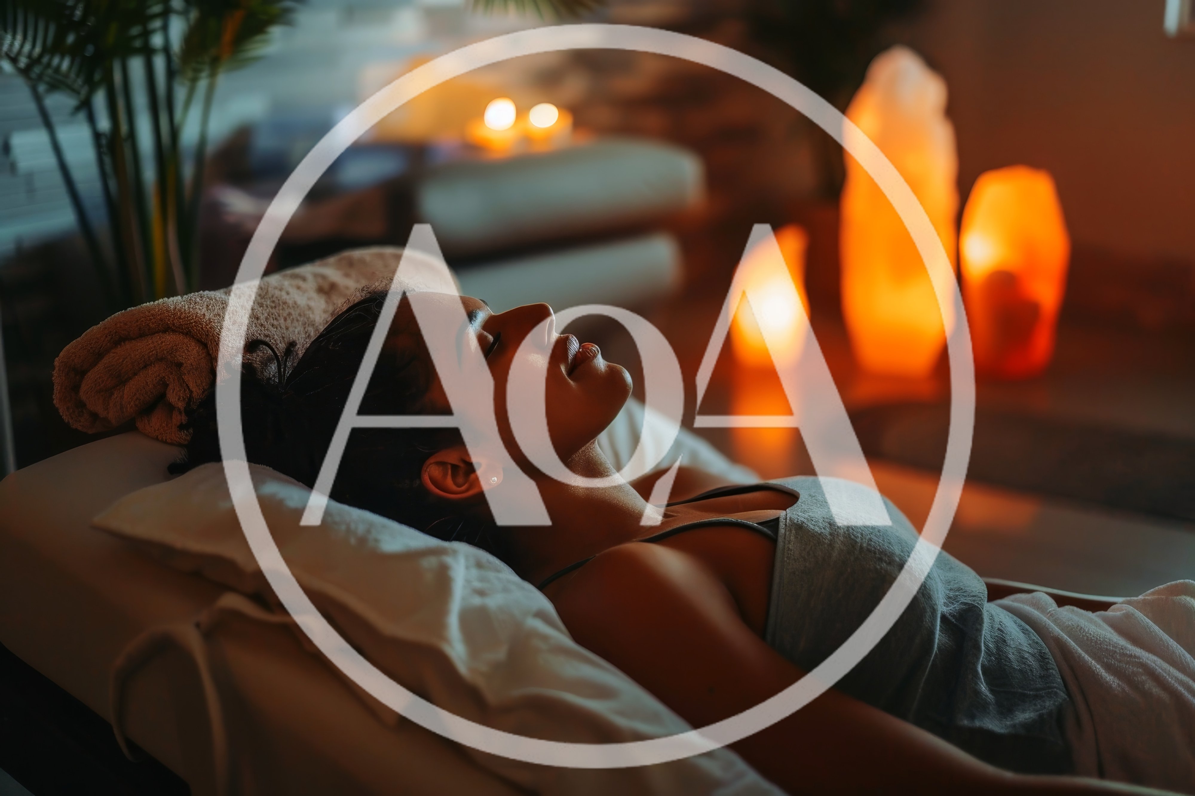 Woman Relaxing During A Spa Treatment