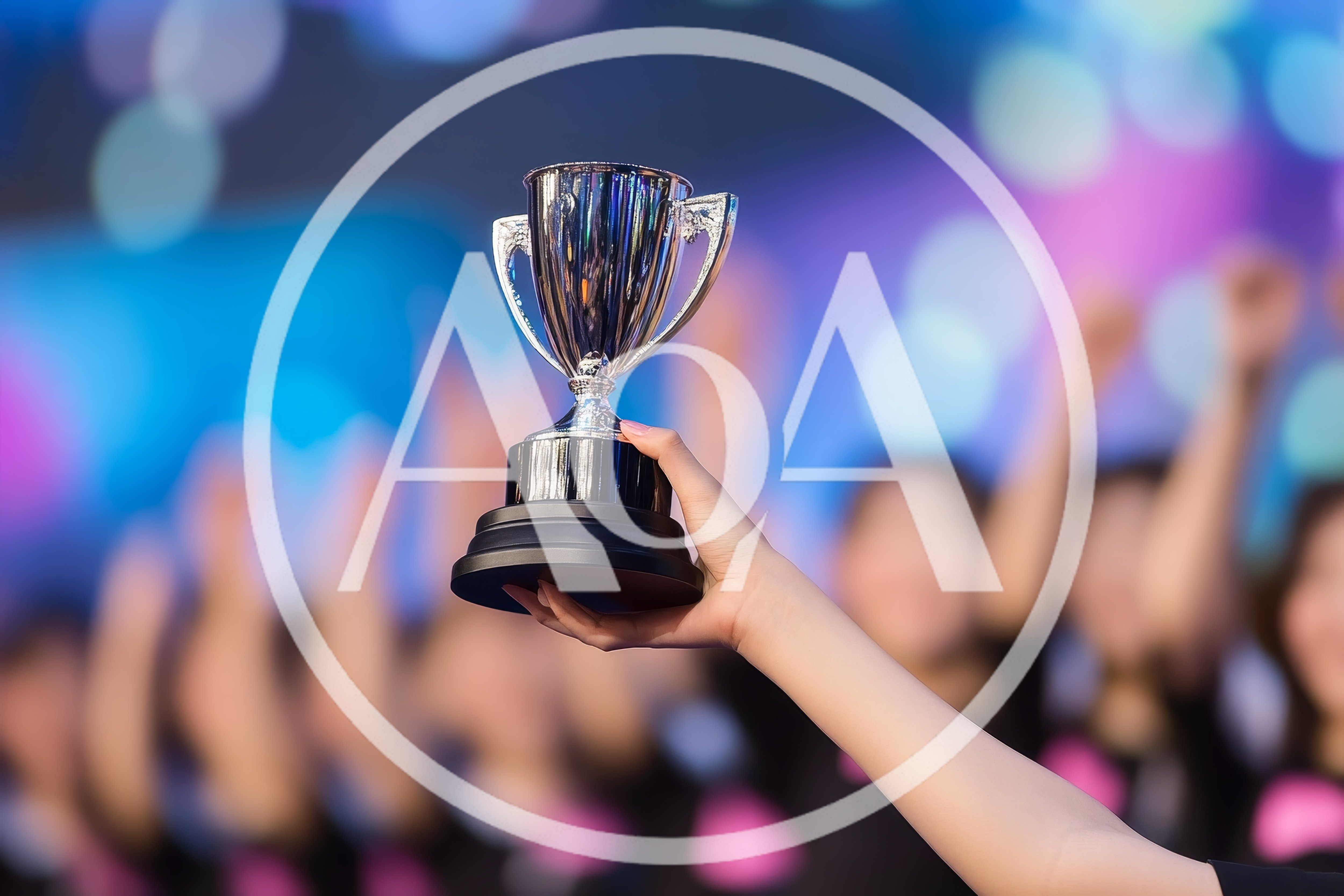 Person Holding A Shiny Silver Trophy Cup