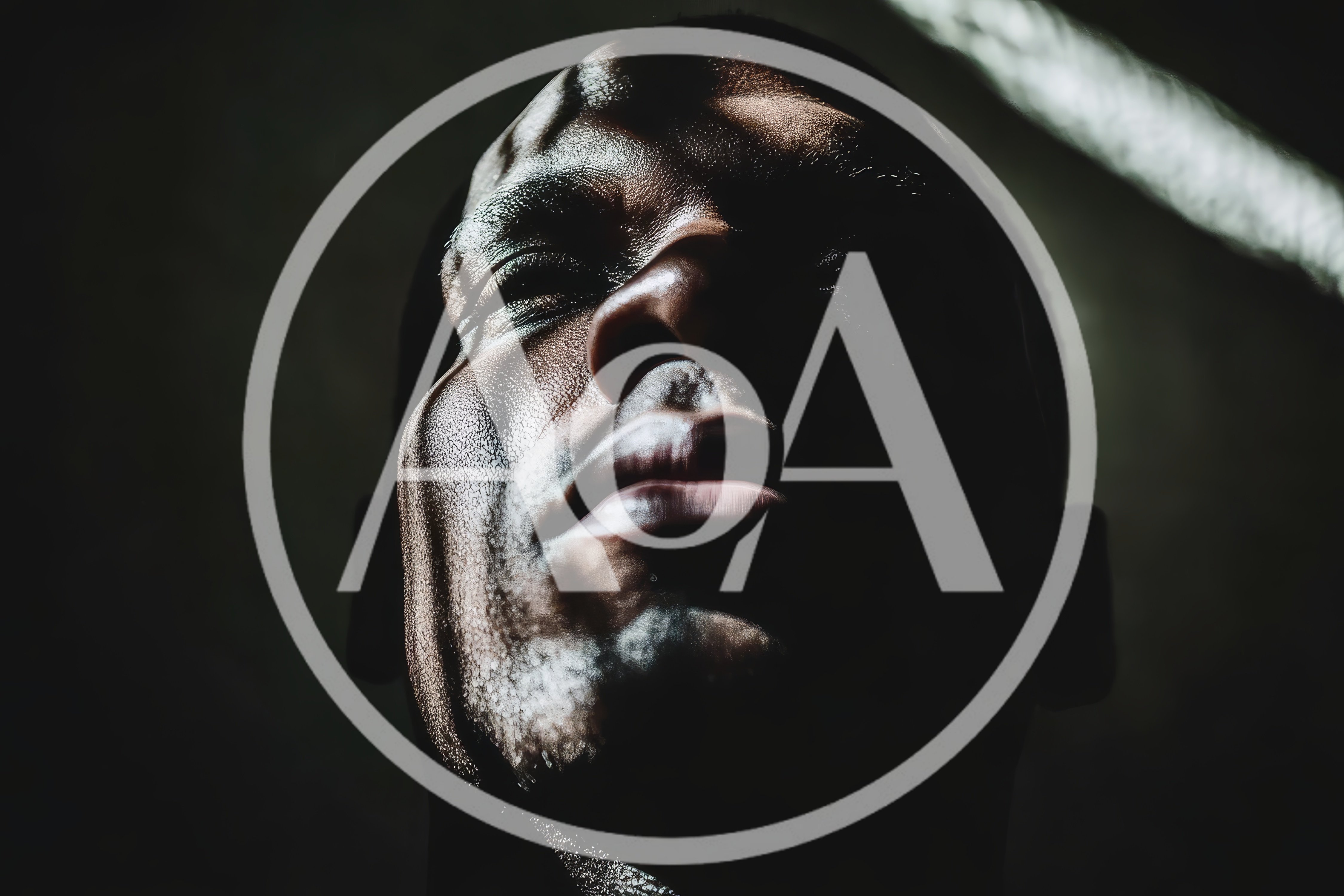 Close Up Portrait Of A Man With Dramatic Lighting