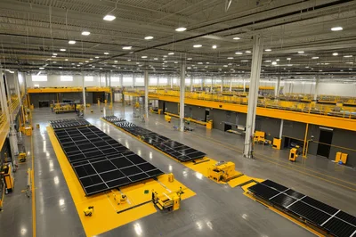 Solar Panel Manufacturing Facility Interior