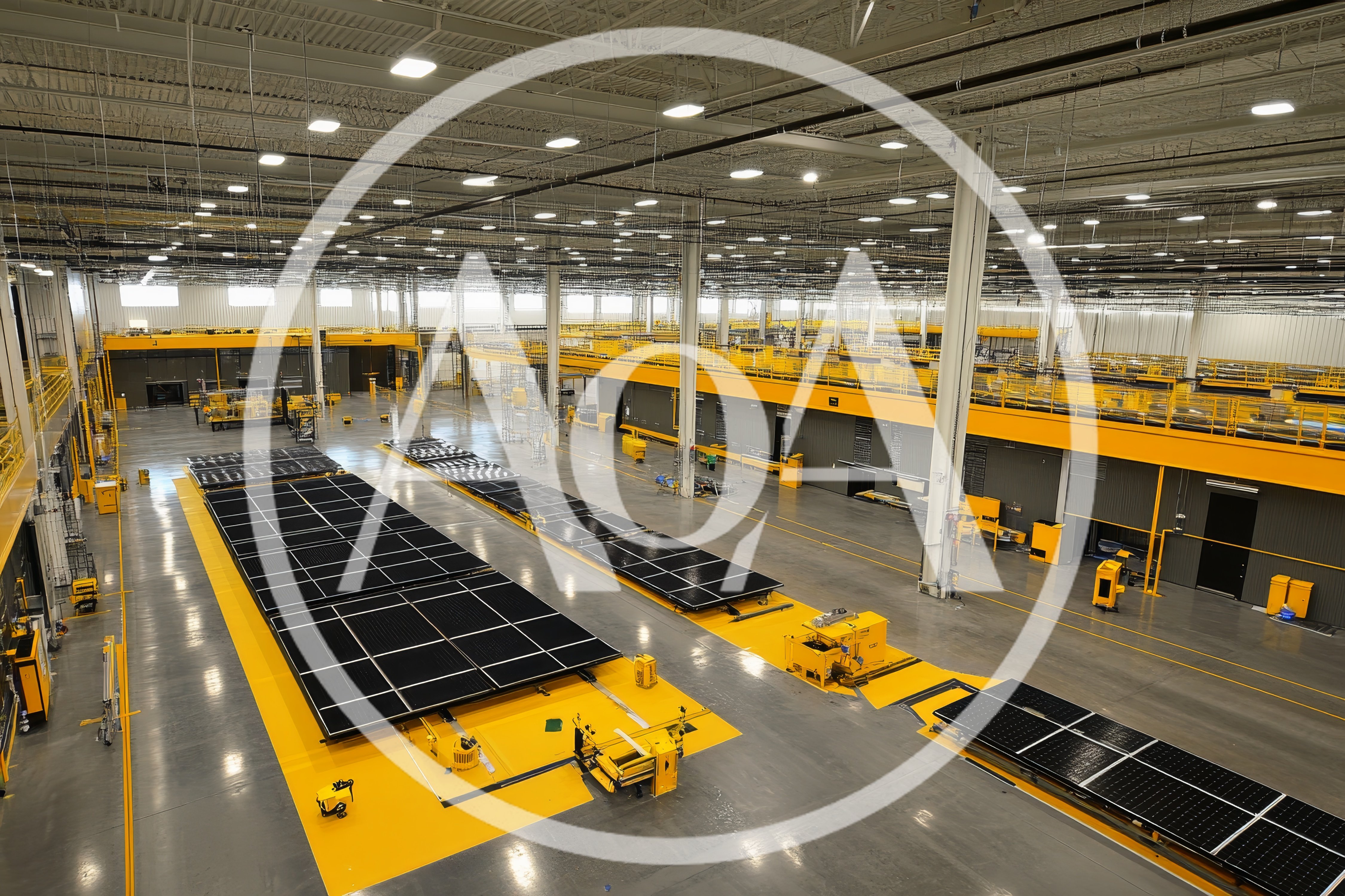 Solar Panel Manufacturing Facility Interior