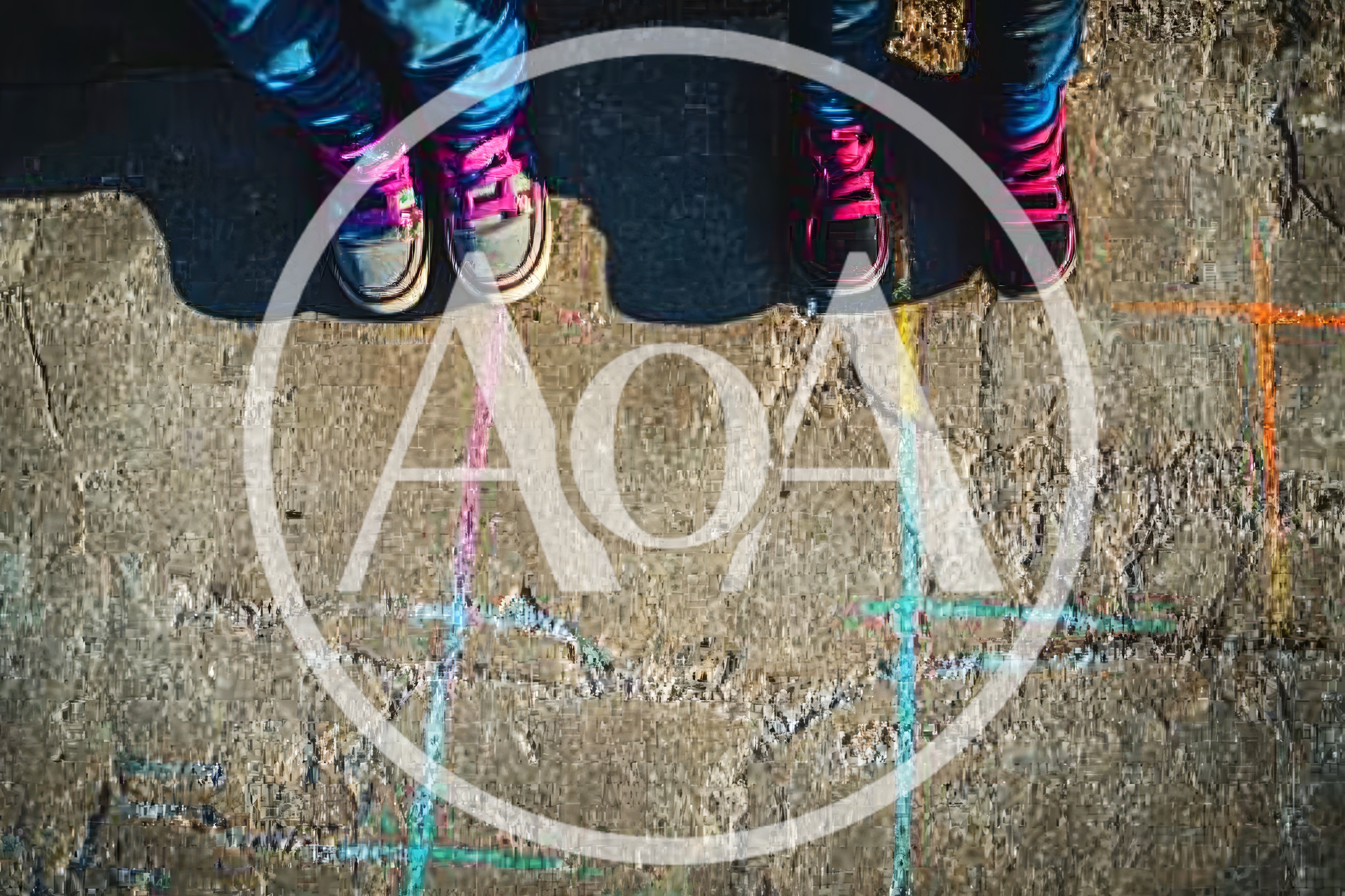 Children Standing On A Chalk Drawn Hopscotch Grid