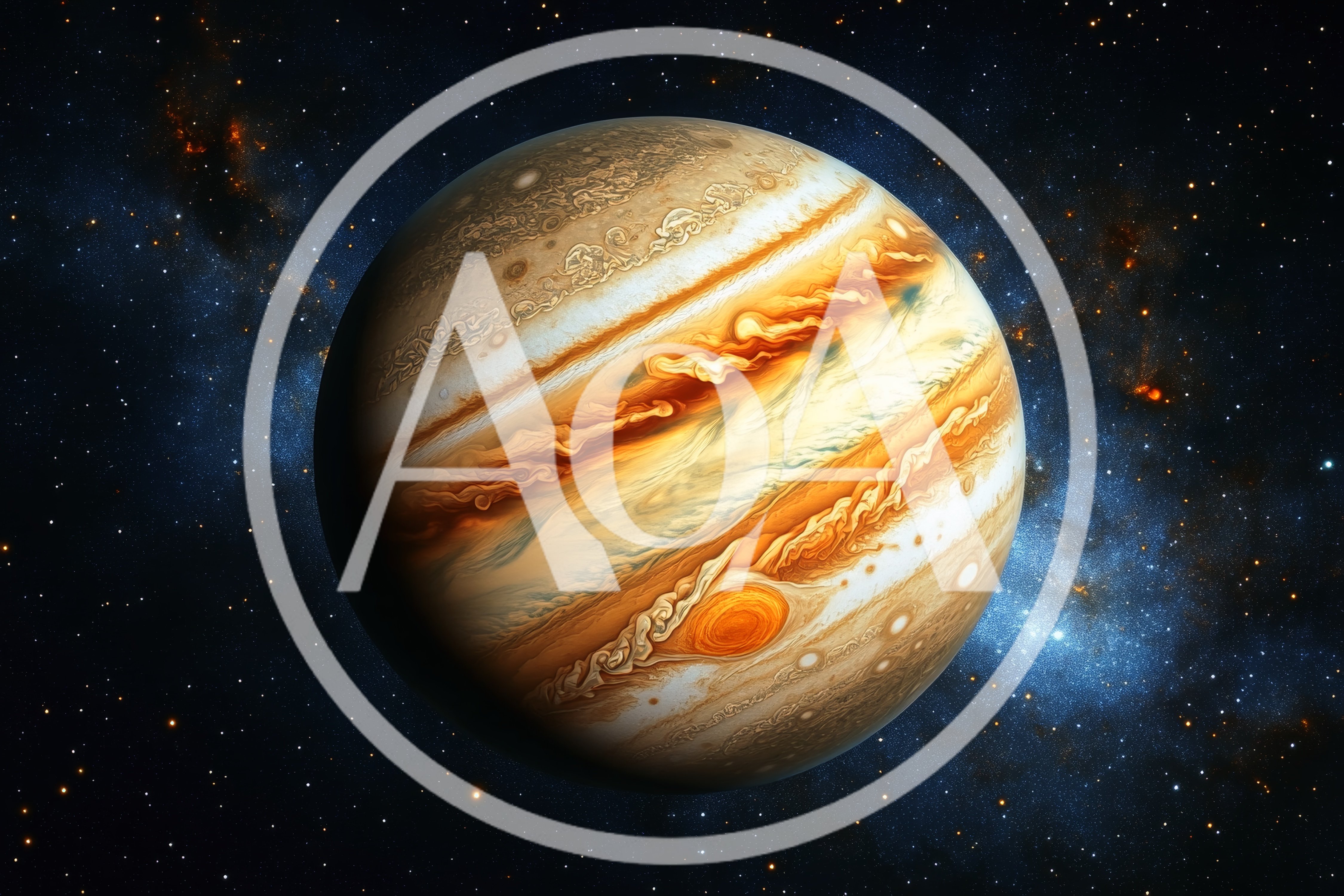 Jupiter Planet Floating In Deep Space