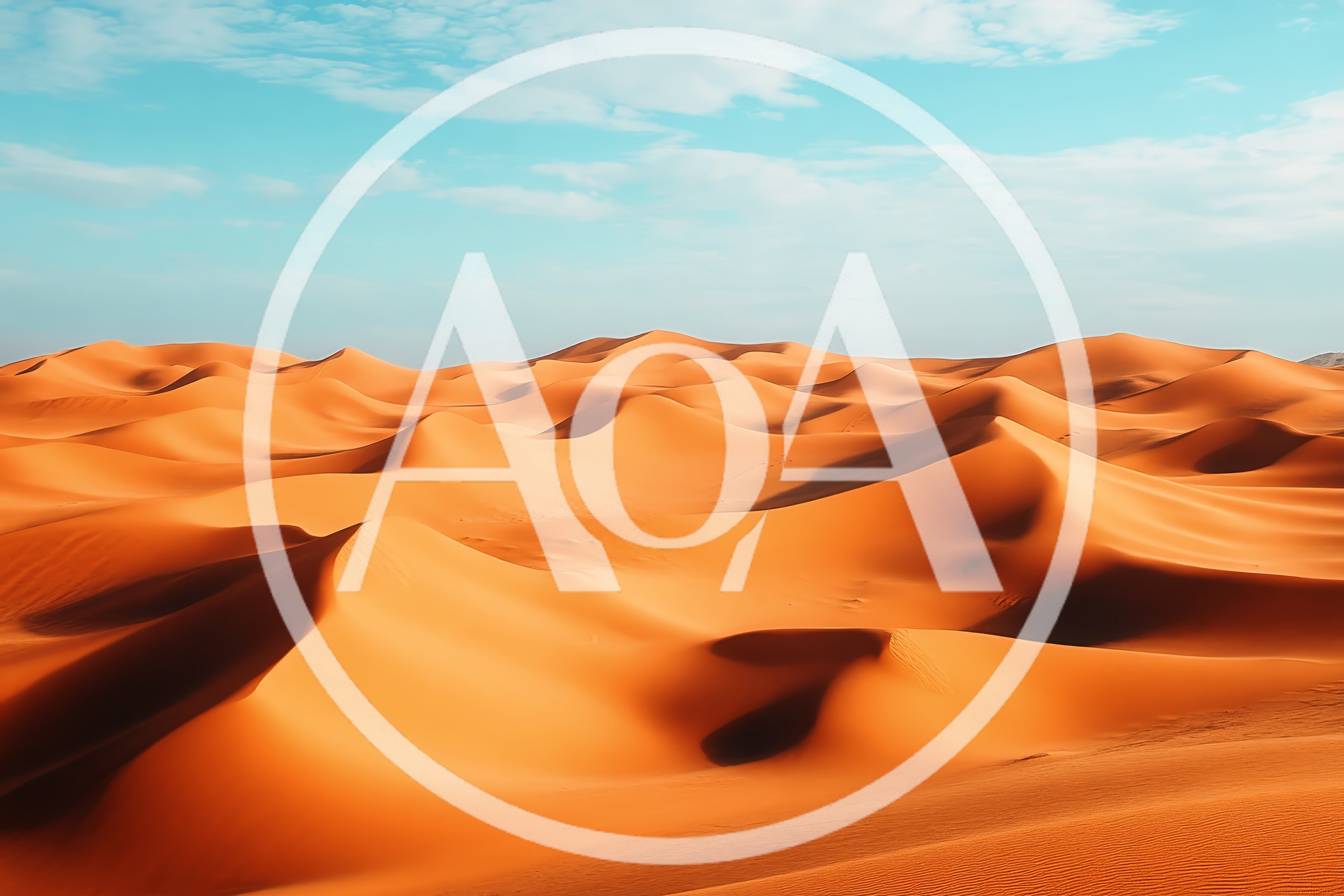 Vast Golden Sand Dunes Under A Clear Blue Sky