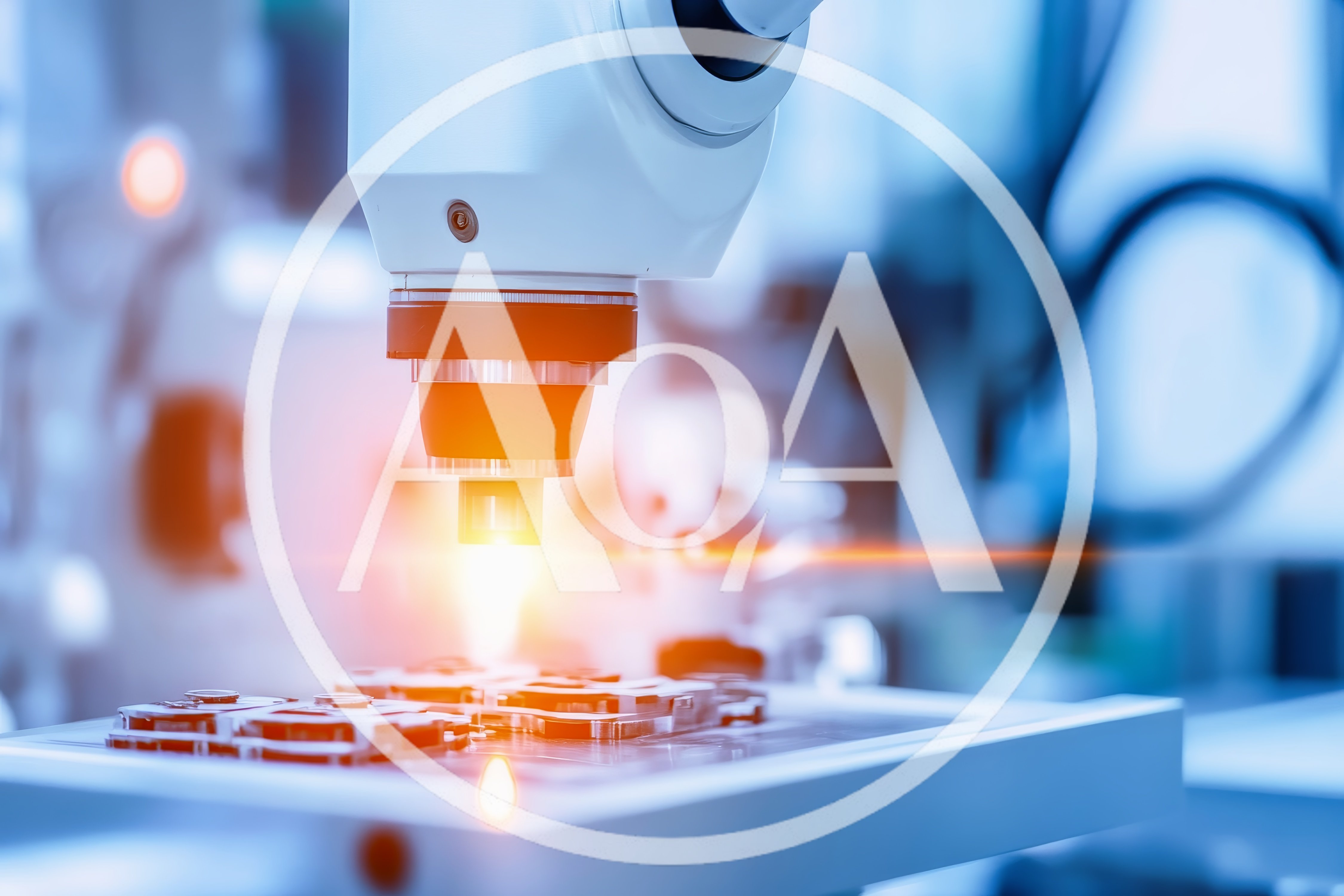 Automated Laser Welding Machine Processing Electronic Components