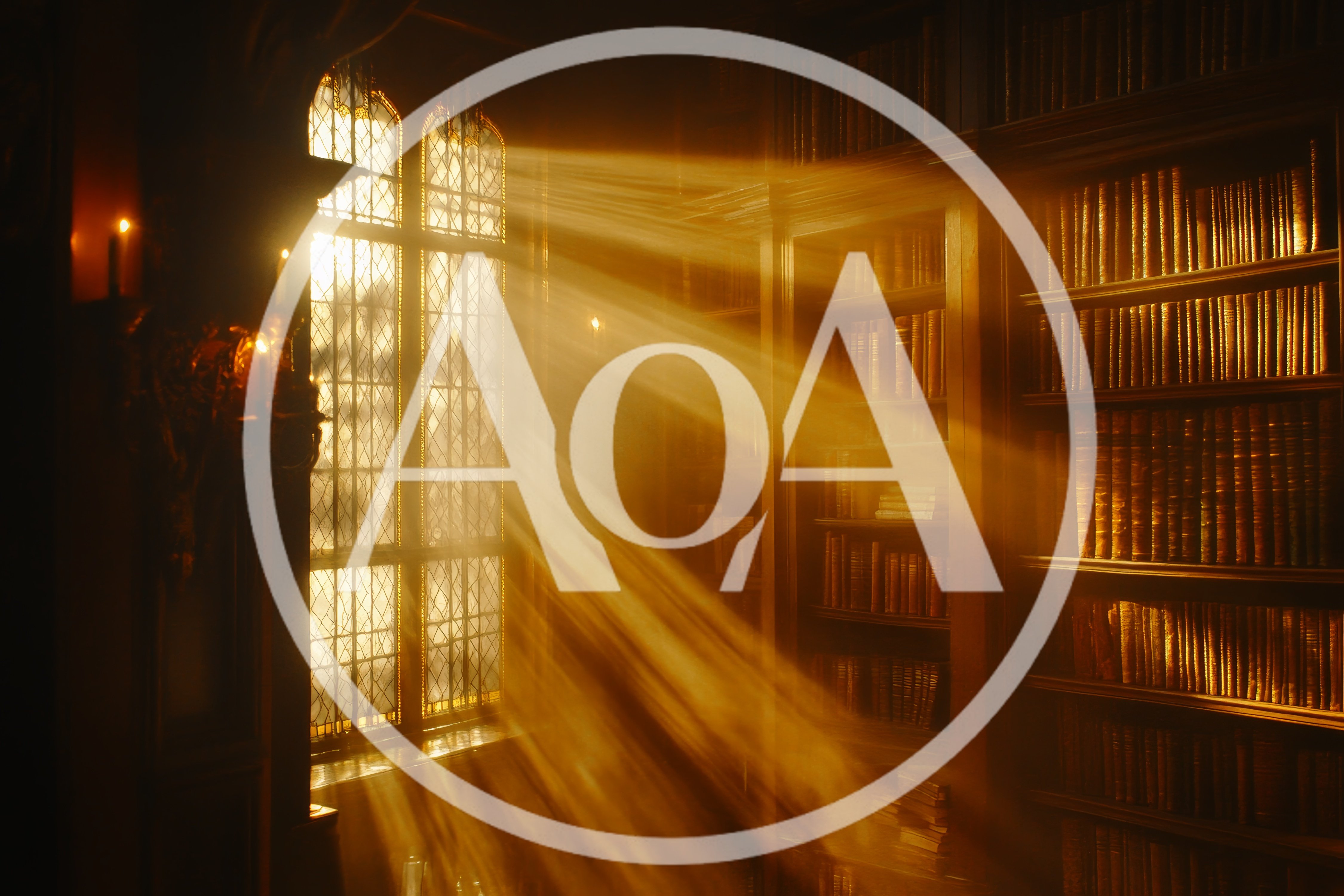 Sunlight Streaming Through Library Window Onto Bookshelves