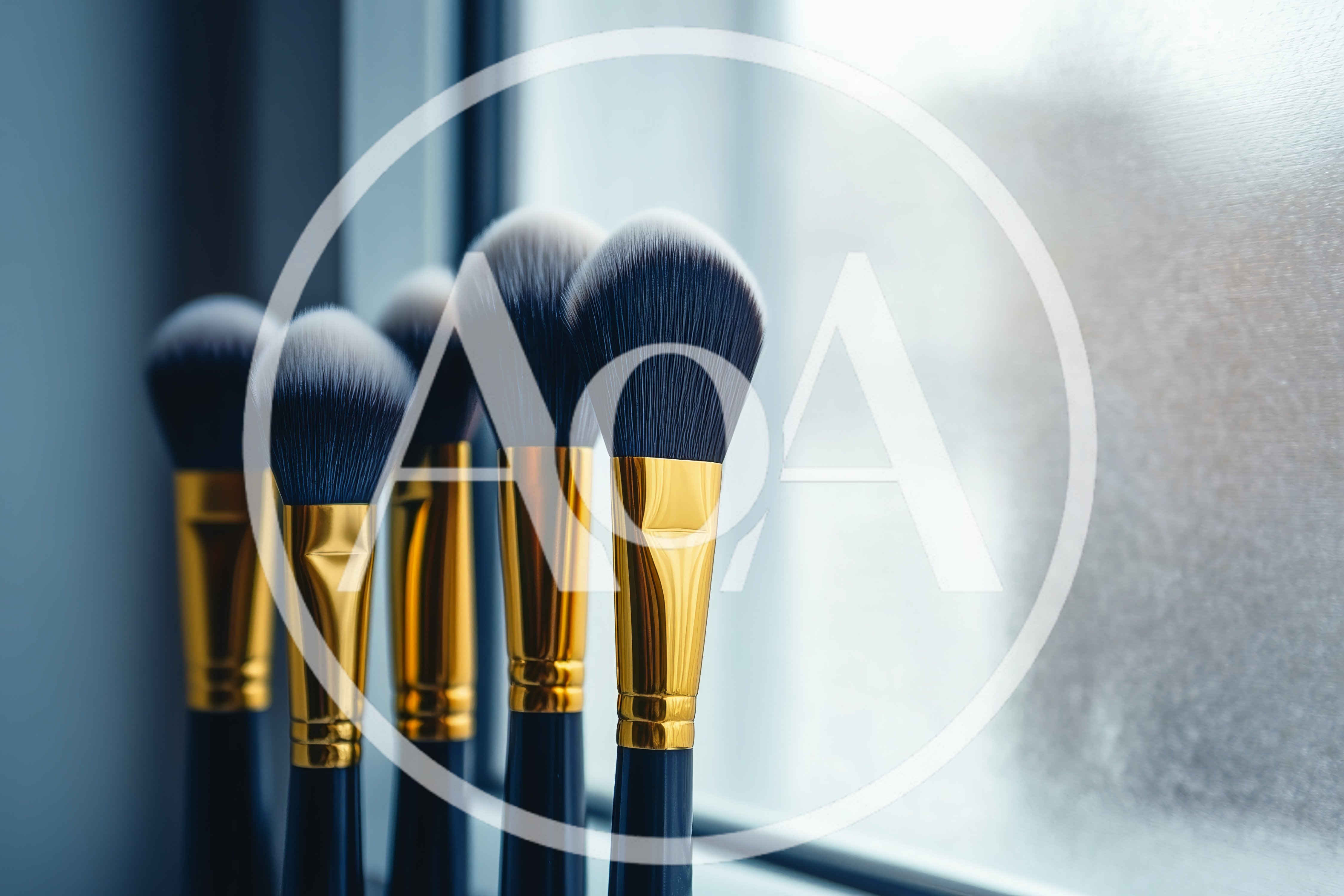 Professional Makeup Brushes Standing Near A Window