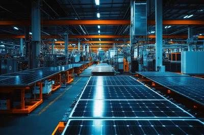Automated Solar Panel Manufacturing Assembly Line