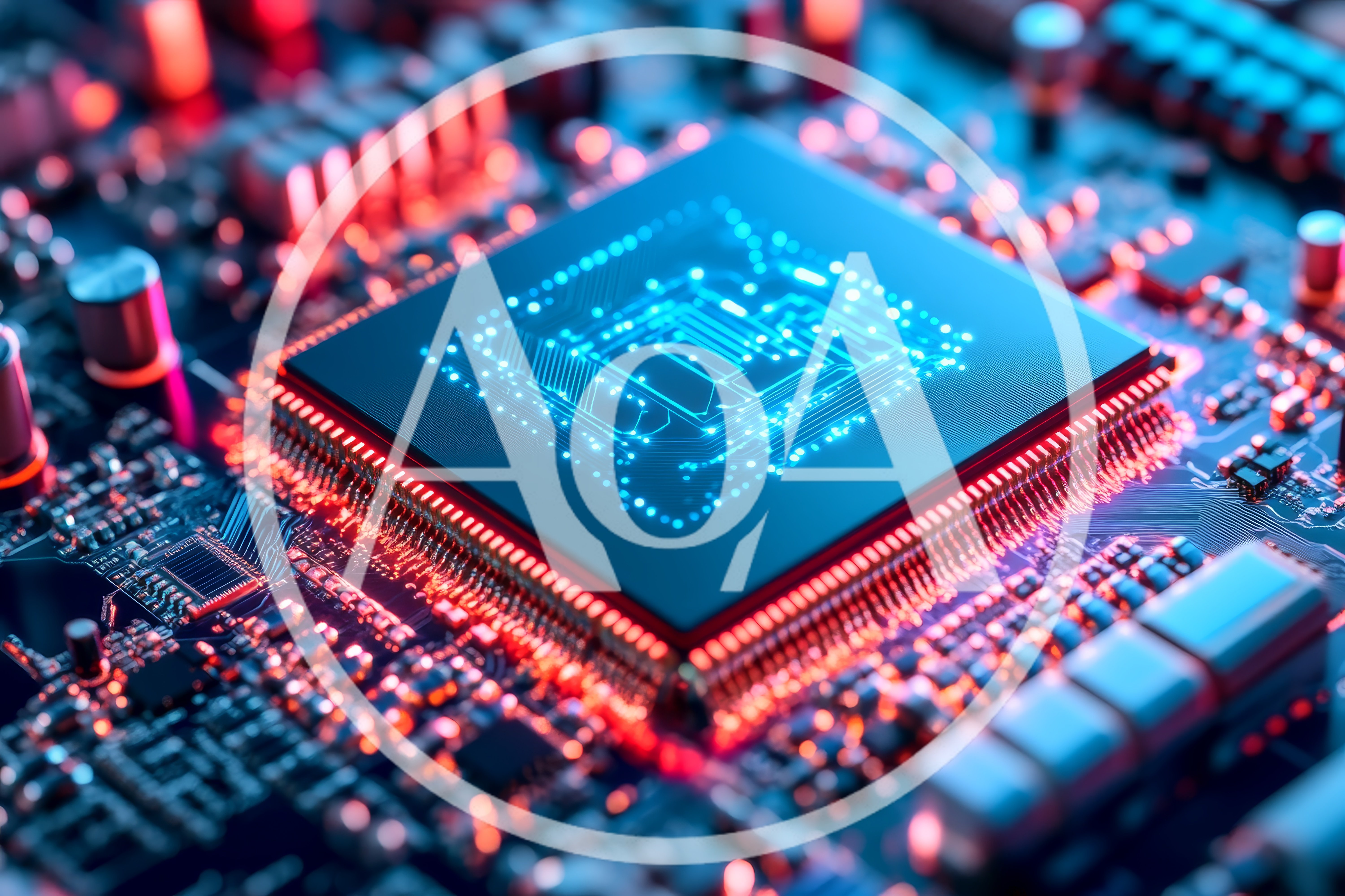Close Up Of A High Performance Computer Processor Chip