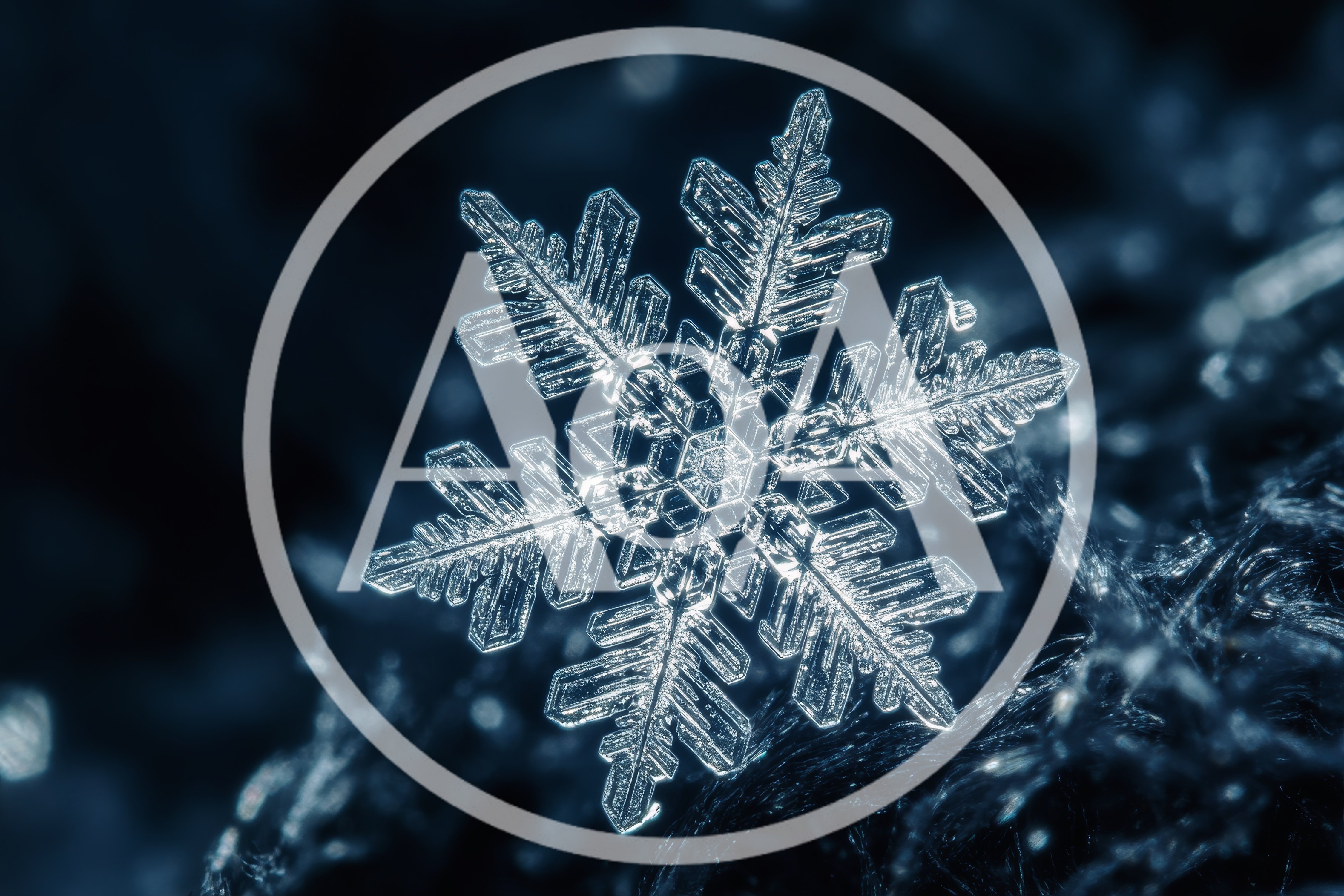 Macro Close Up Of A Single Intricate Snowflake