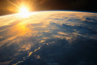 Stunning Sunrise Over Earth From Space