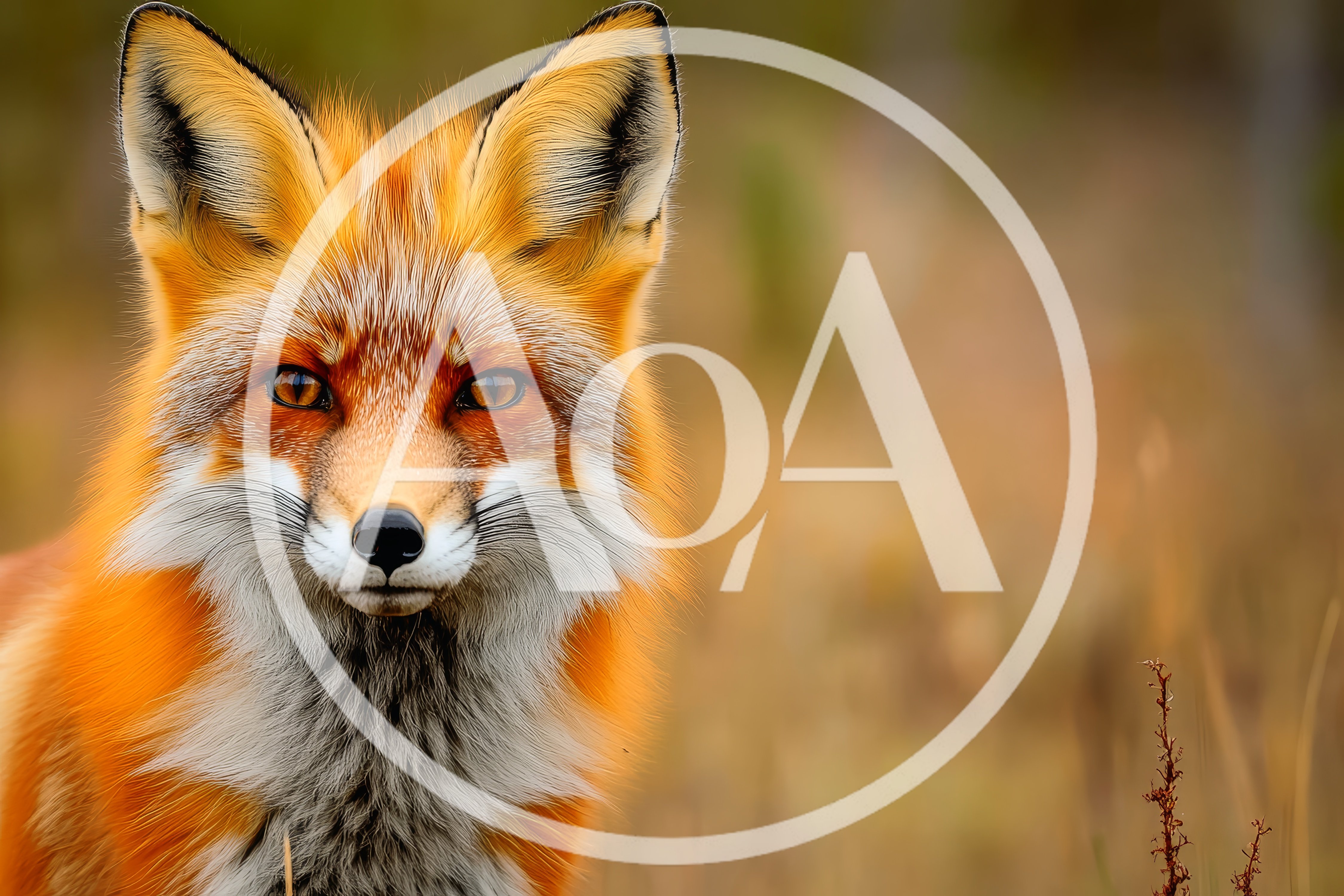 Close Up Portrait Of A Red Fox