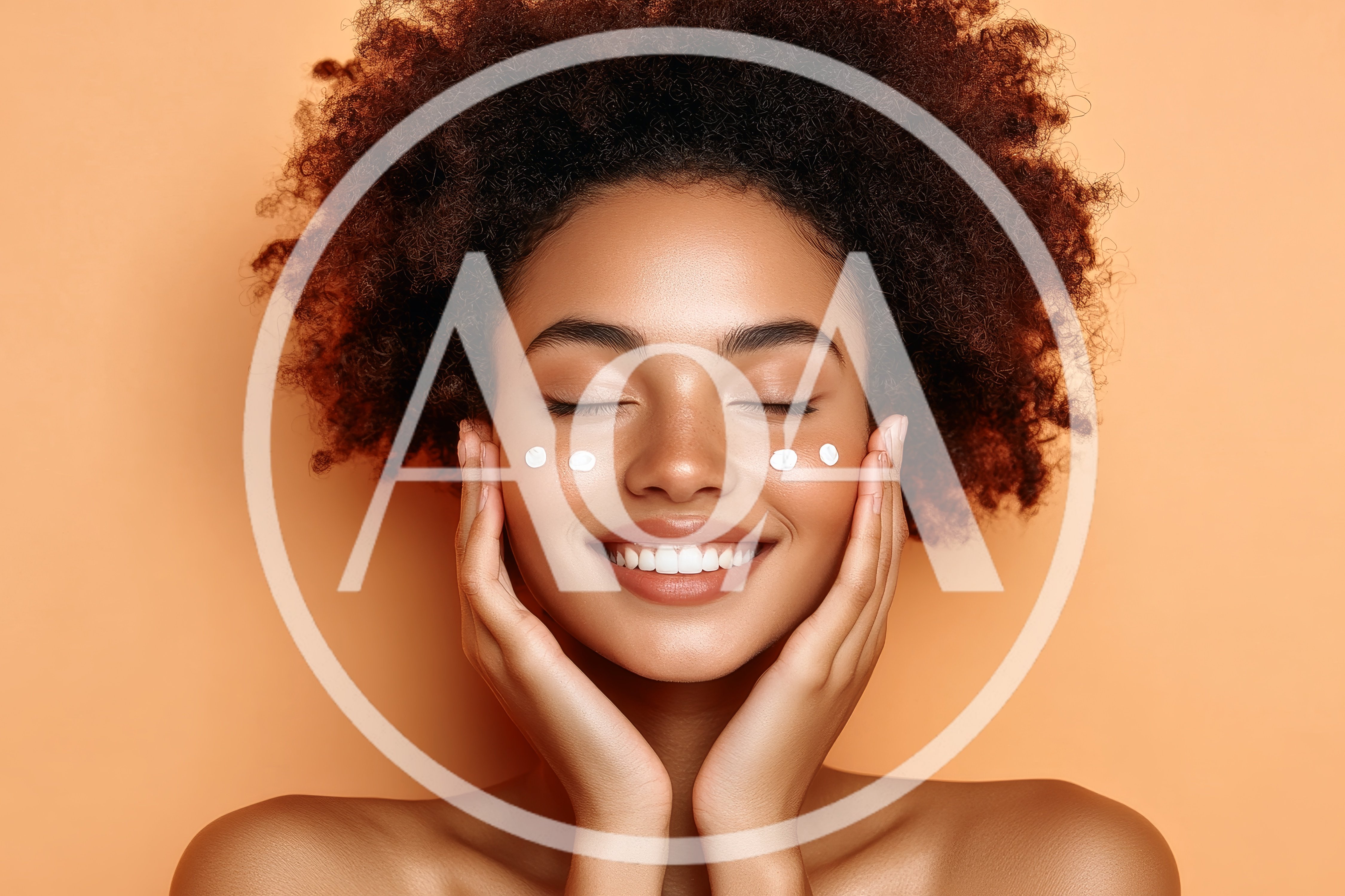 Young Woman Applying Skincare Cream on Her Face