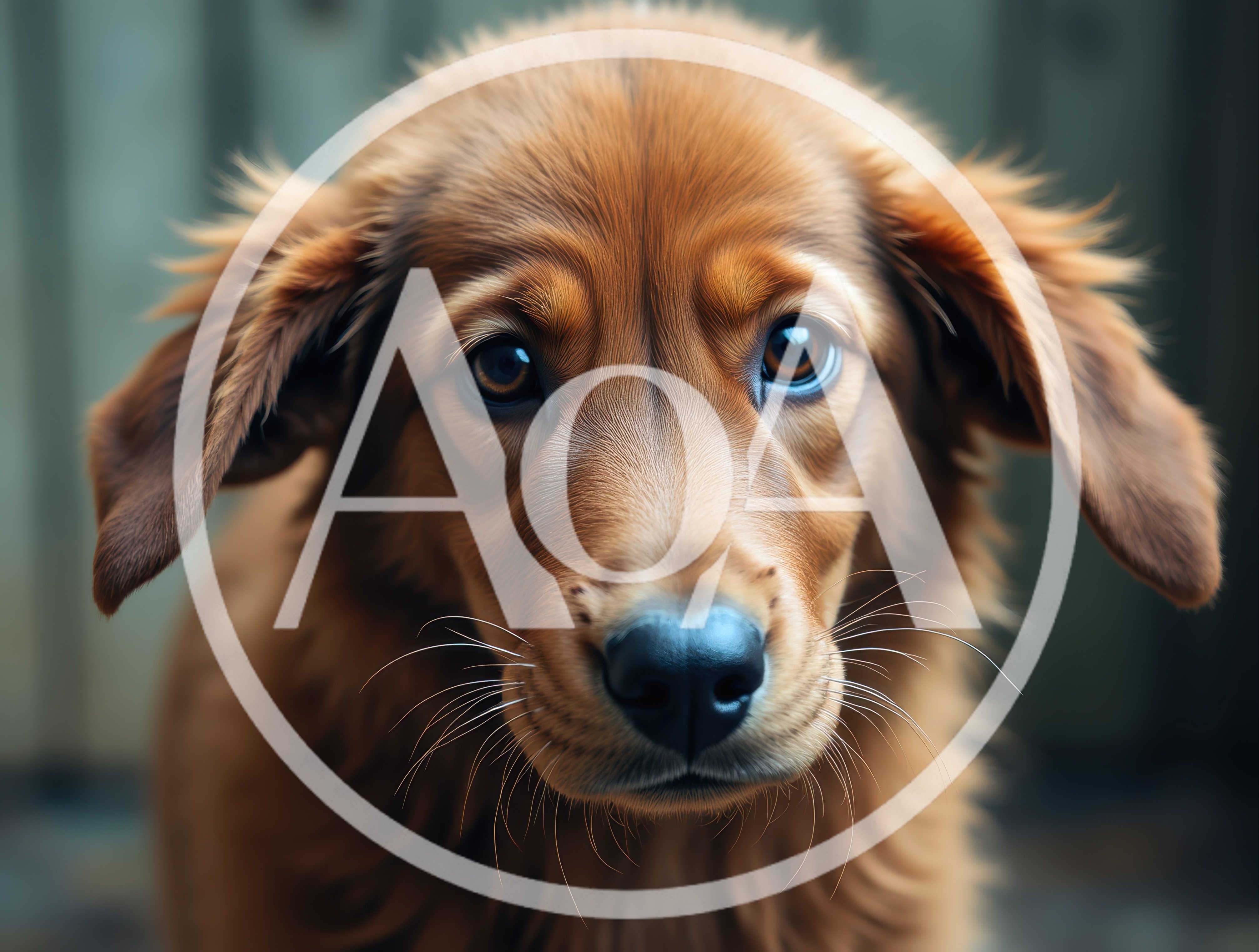 Close Up Portrait Of A Golden Retriever Puppy