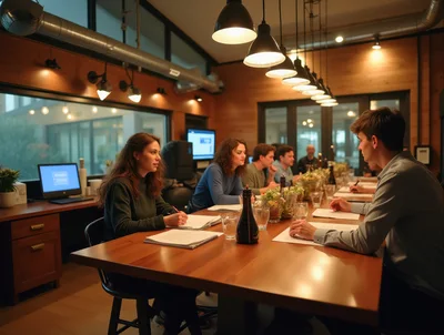 Professional Team Collaborating During A Corporate Meeting