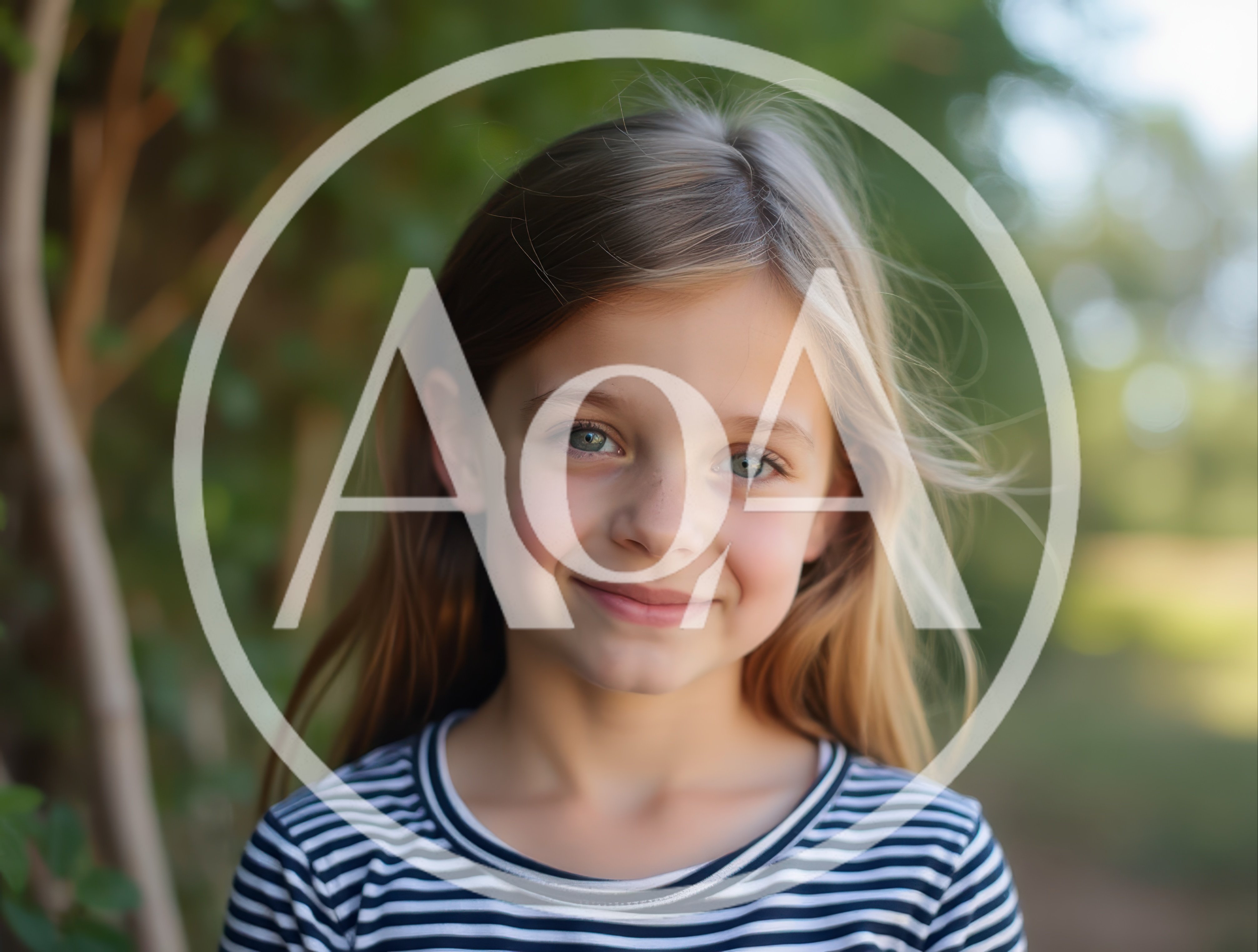Portrait Of A Young Girl Outdoors