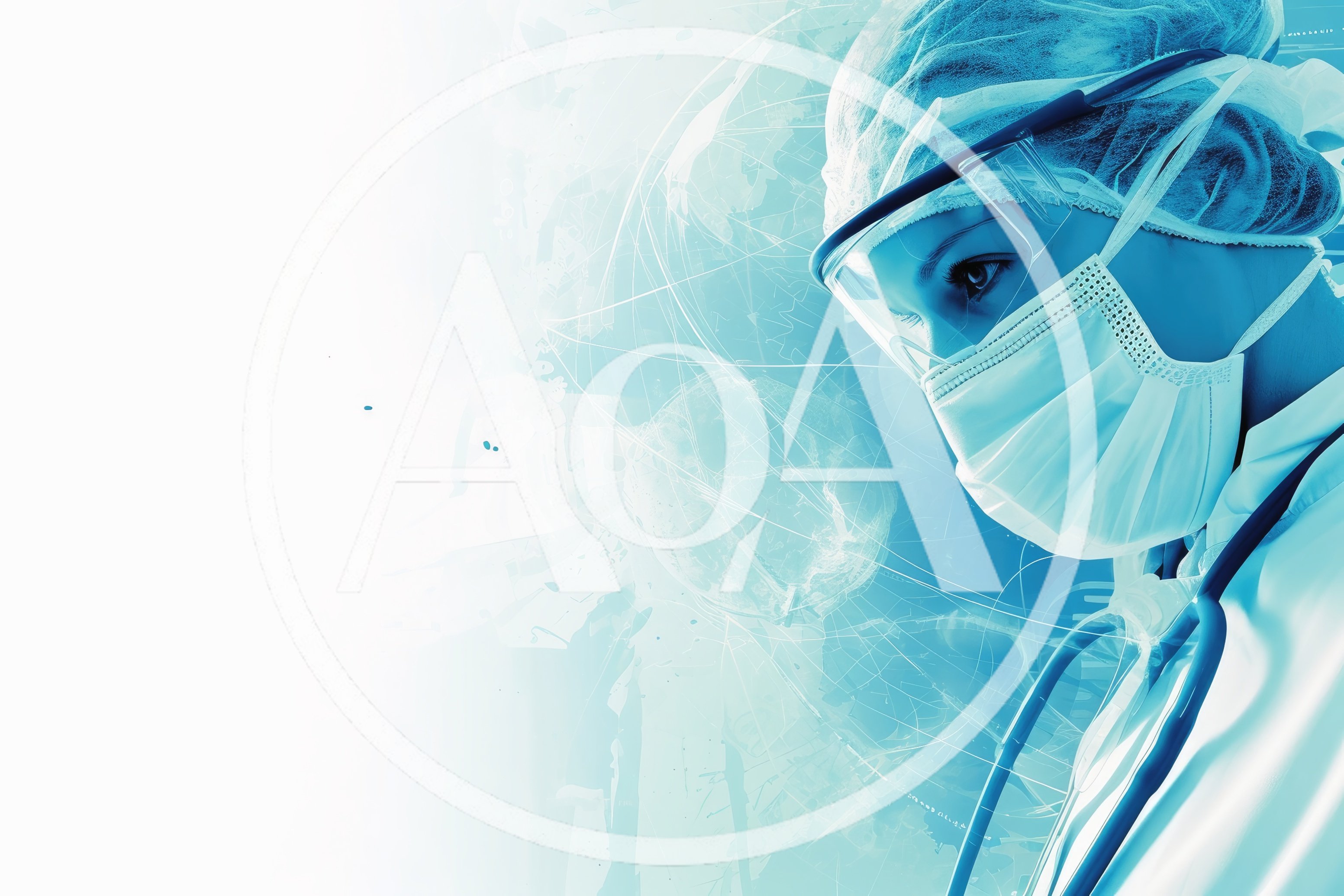 Medical Professional Wearing Protective Gear And Stethoscope