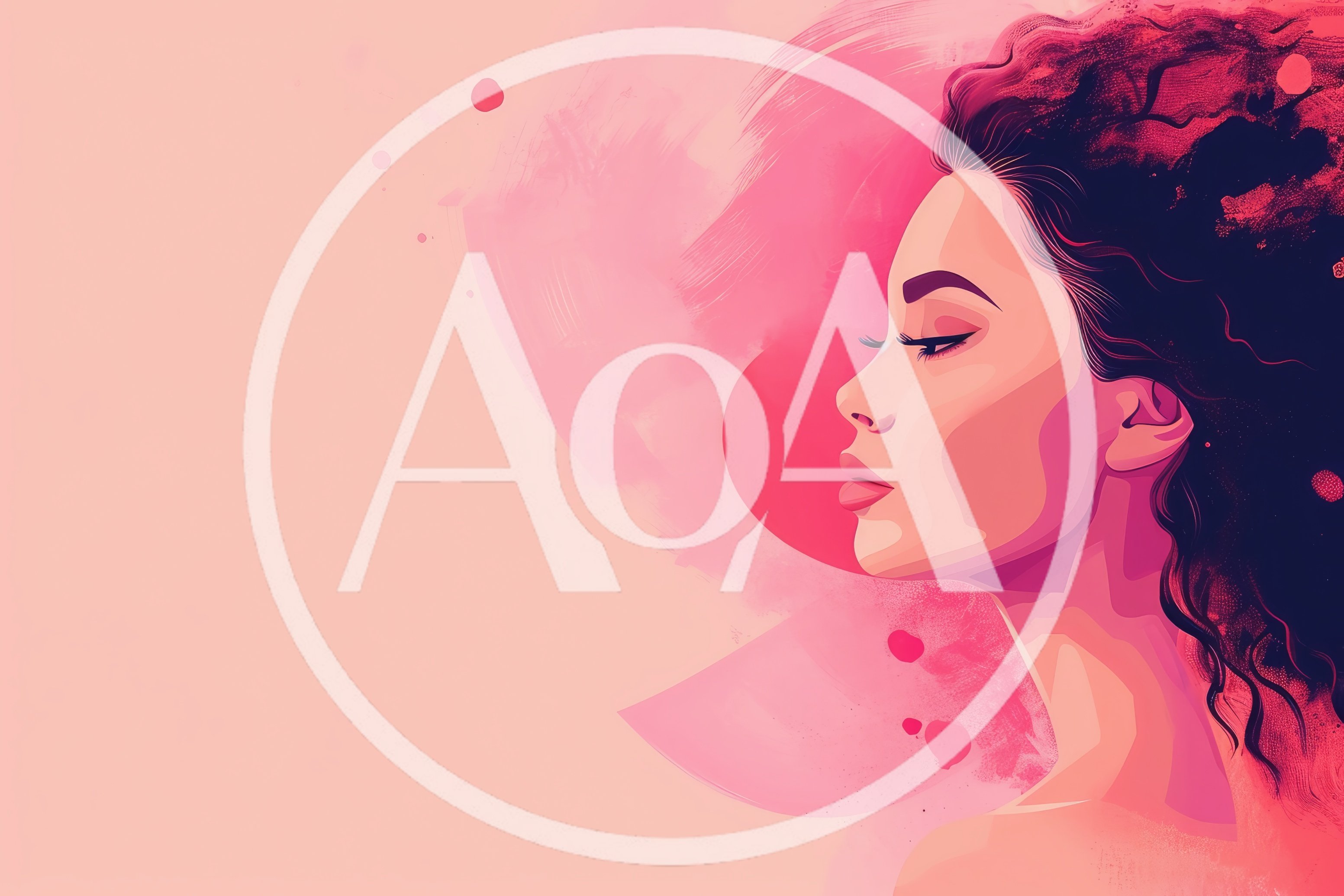 Digital Illustration Of A Woman In Profile