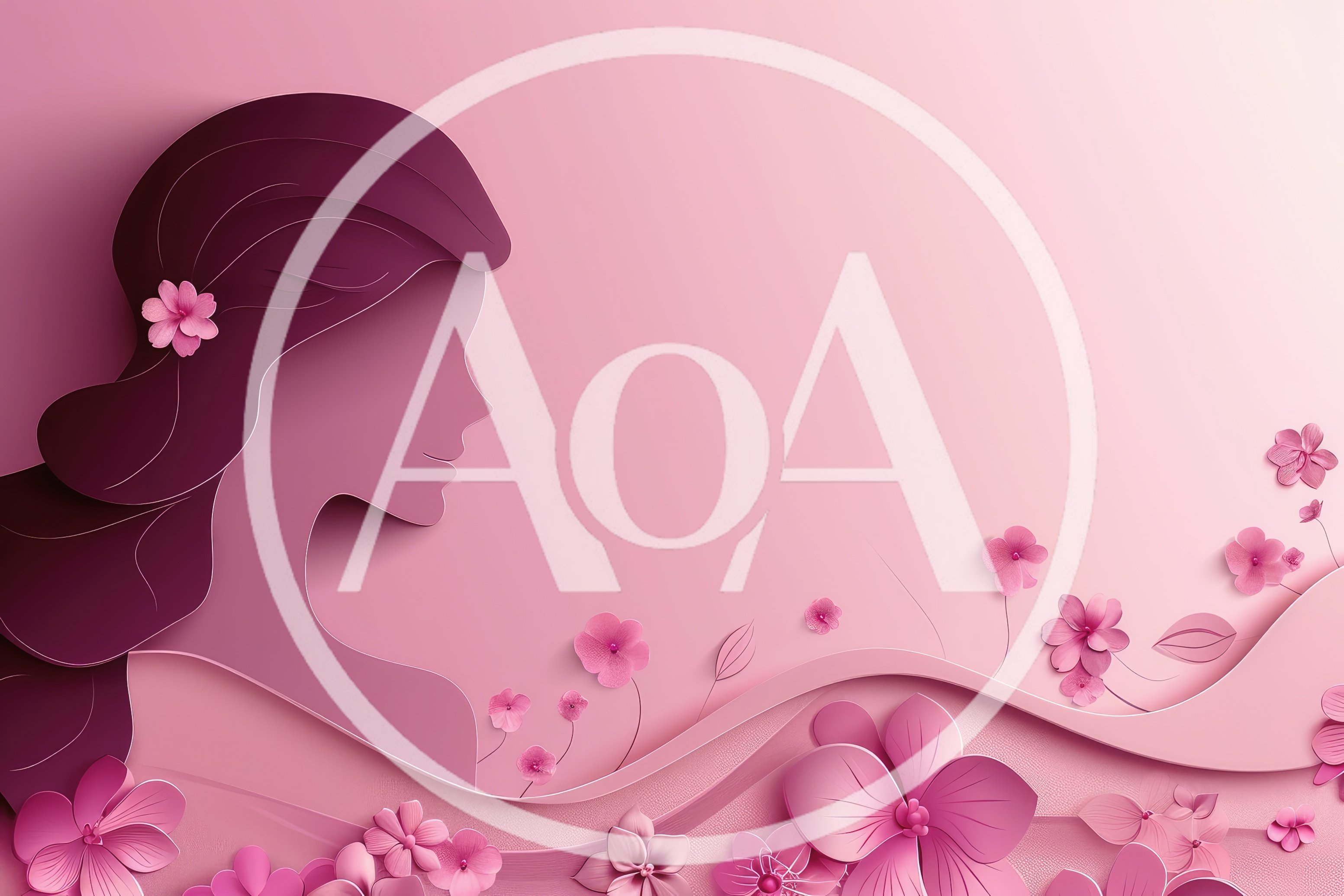 Paper Cutout Illustration Of A Woman With Flowers
