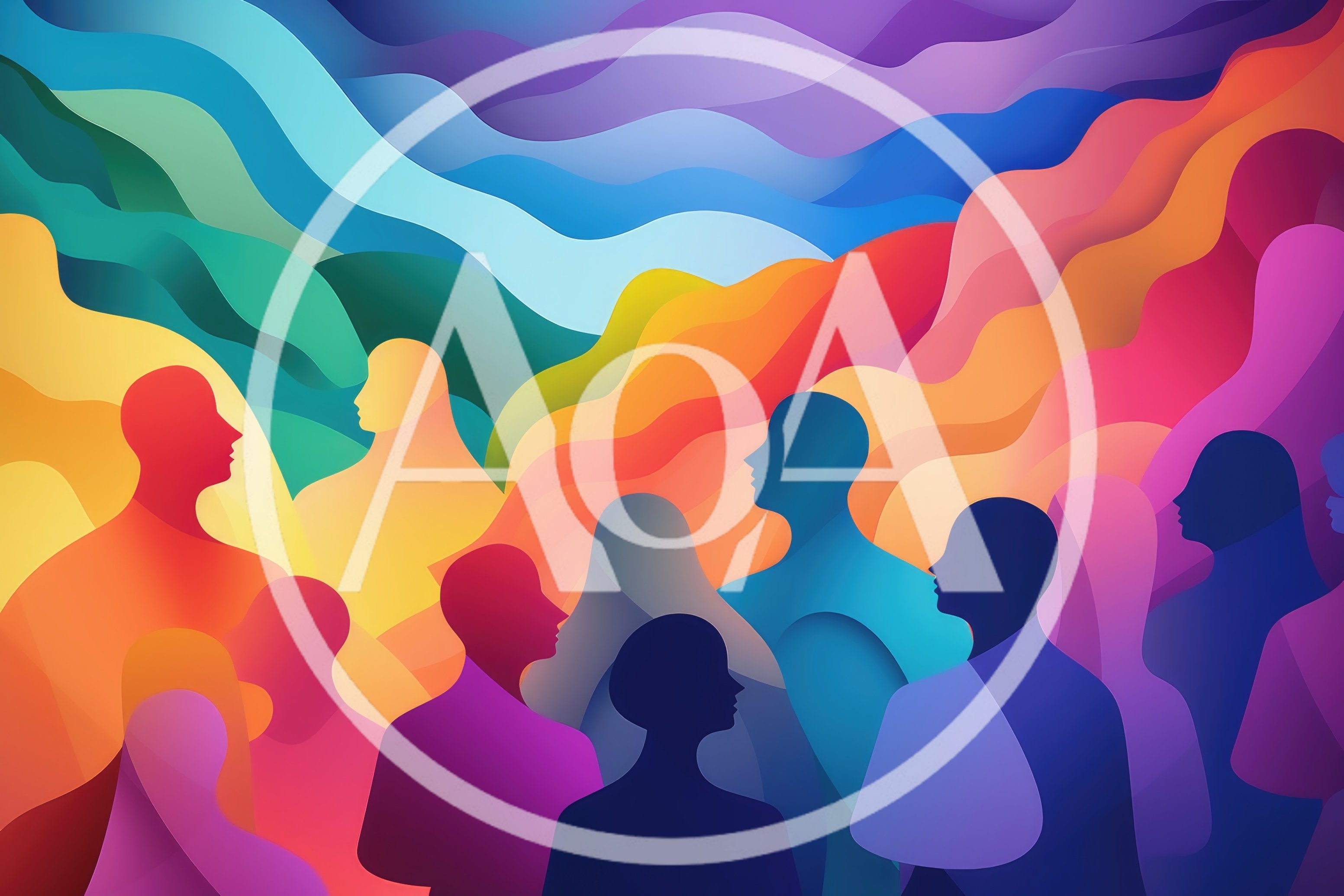 Abstract Illustration Of Diverse People In A Crowd