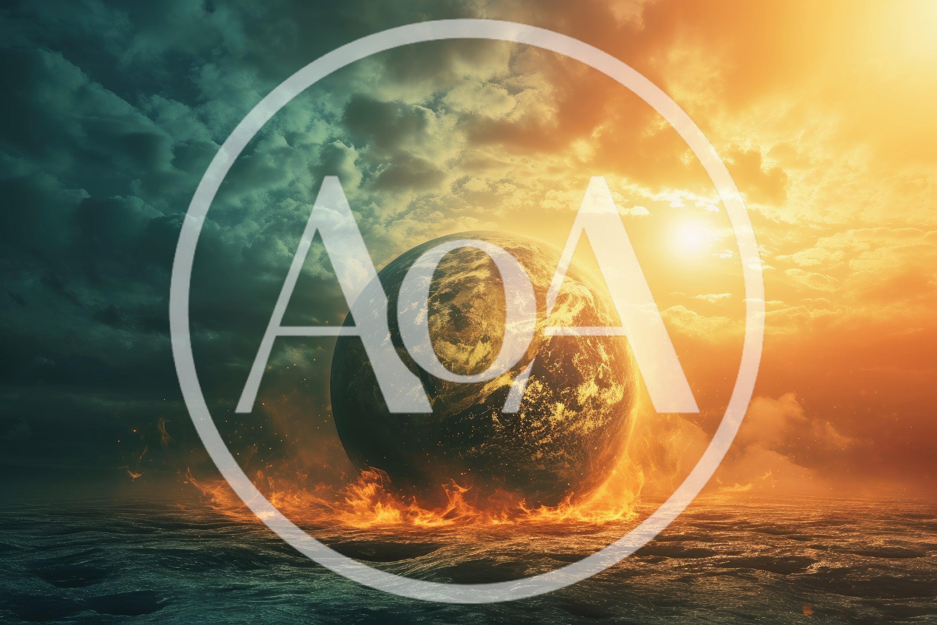 Apocalyptic Planet Impacting Into A Dark Ocean