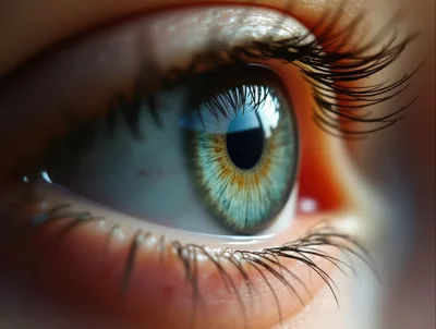 Extreme Close Up Of A Human Eye
