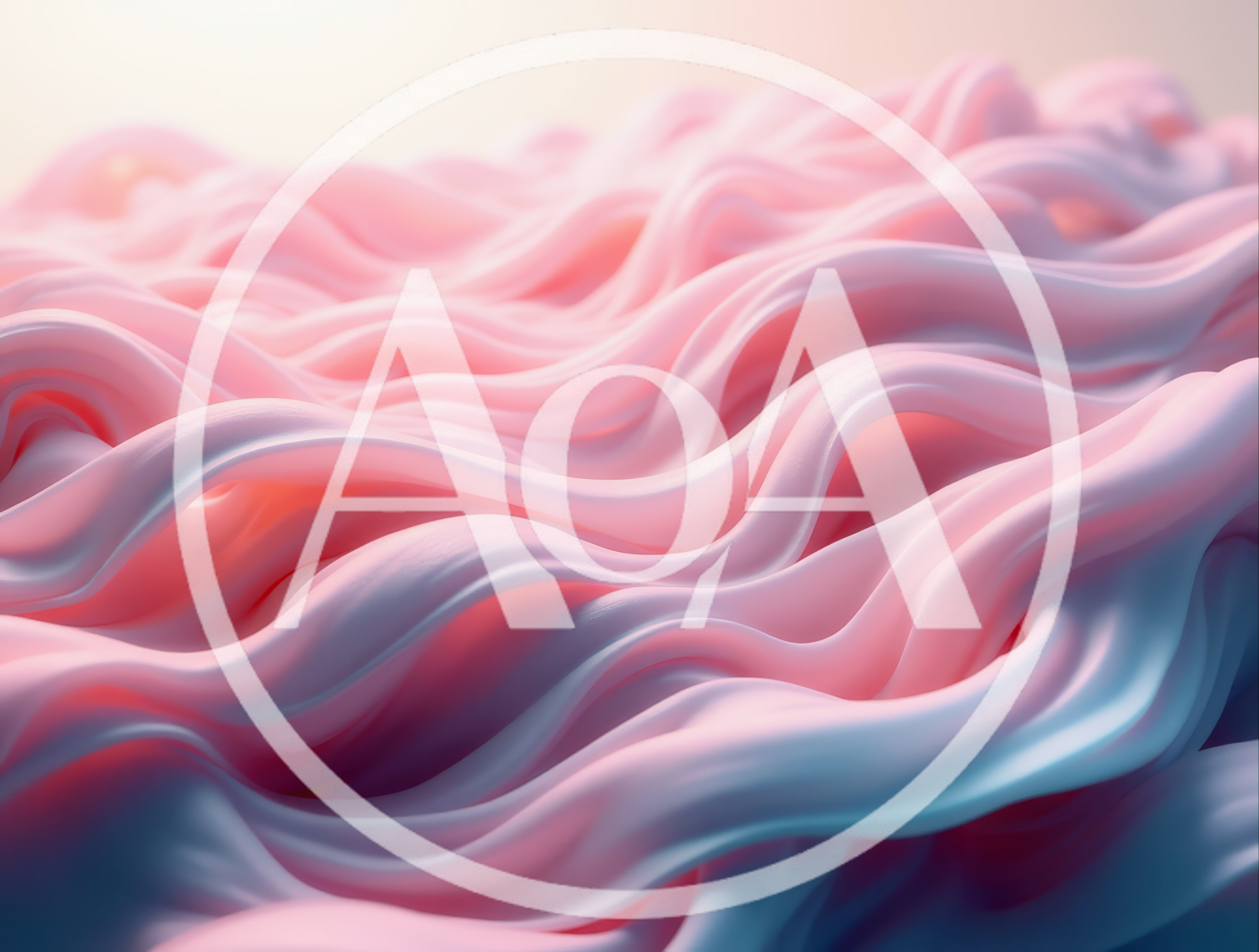 Abstract Flowing Pink And Blue Liquid Waves