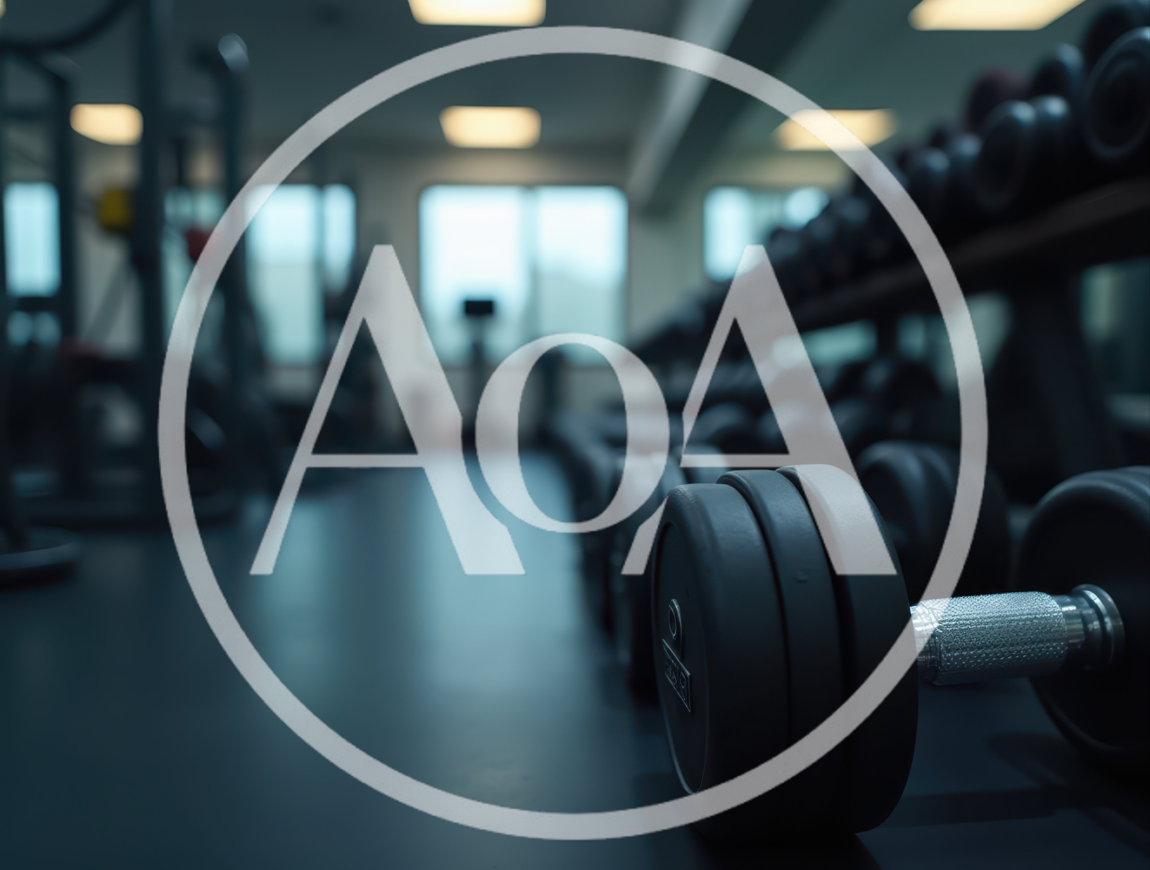 Dumbbell Rack In A Modern Fitness Center