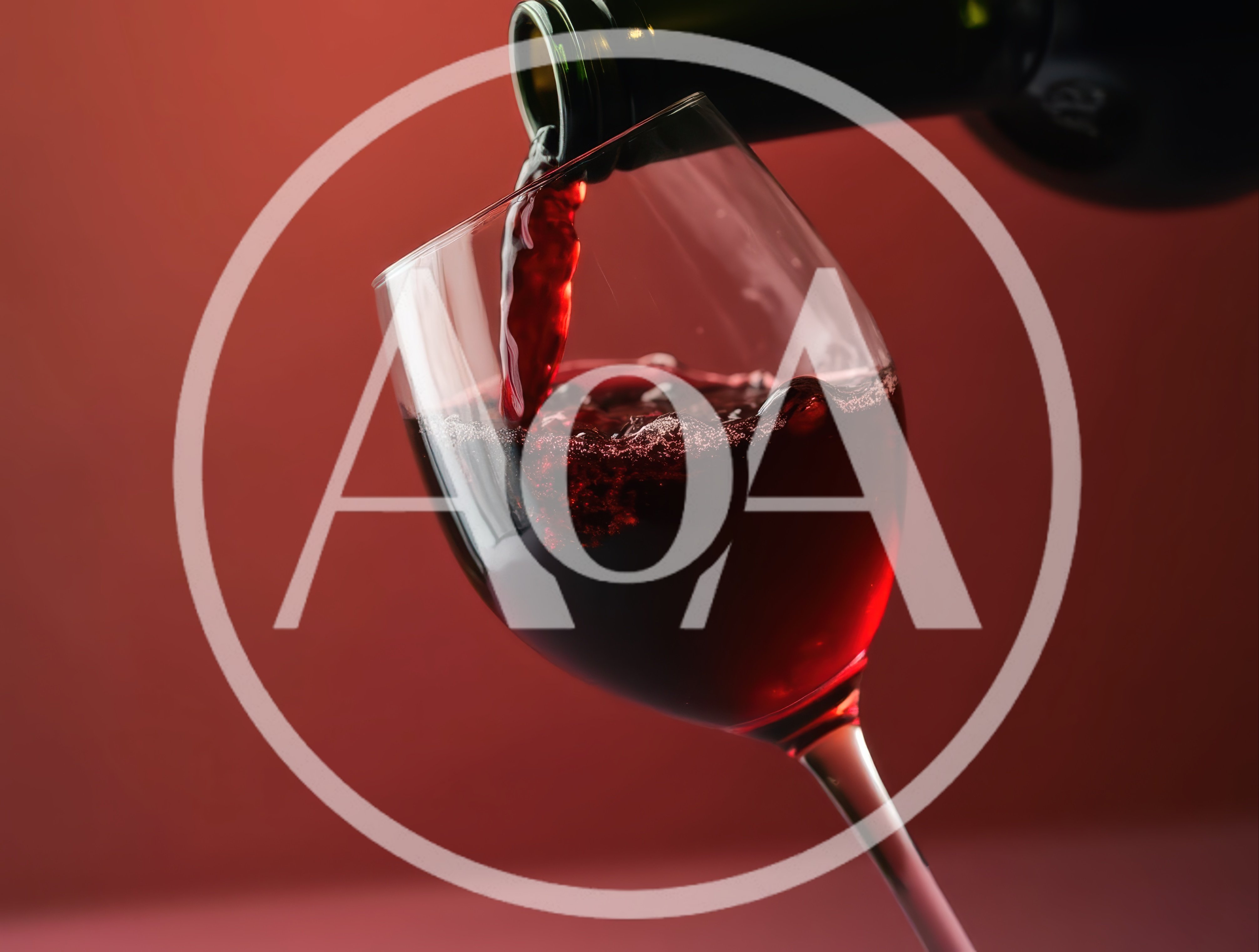 Red Wine Being Poured Into A Glass
