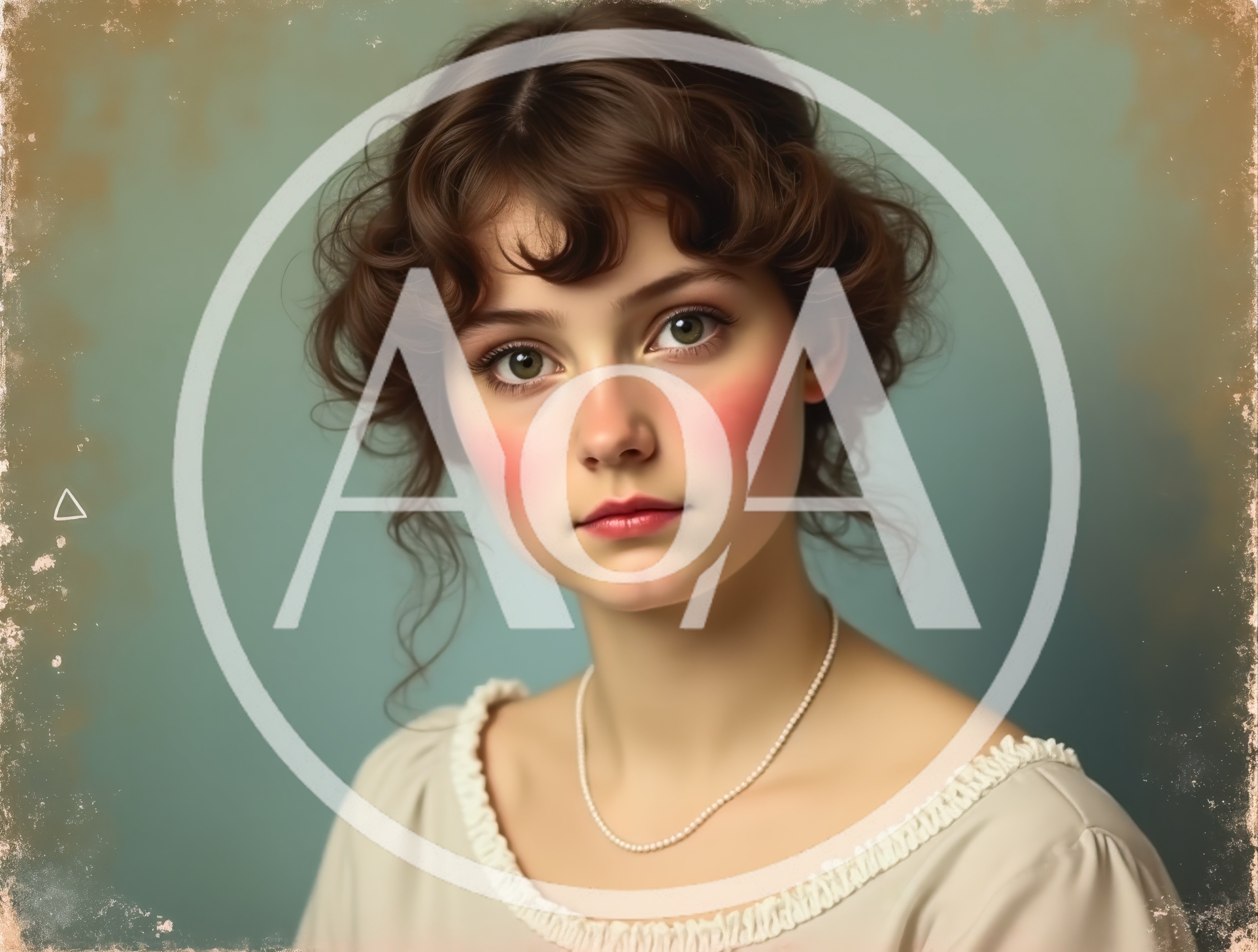 Portrait Of A Young Woman In Vintage Style