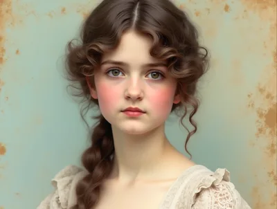Portrait Of A Young Victorian Girl