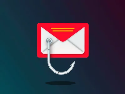 3D Illustration Of A Phishing Email Concept
