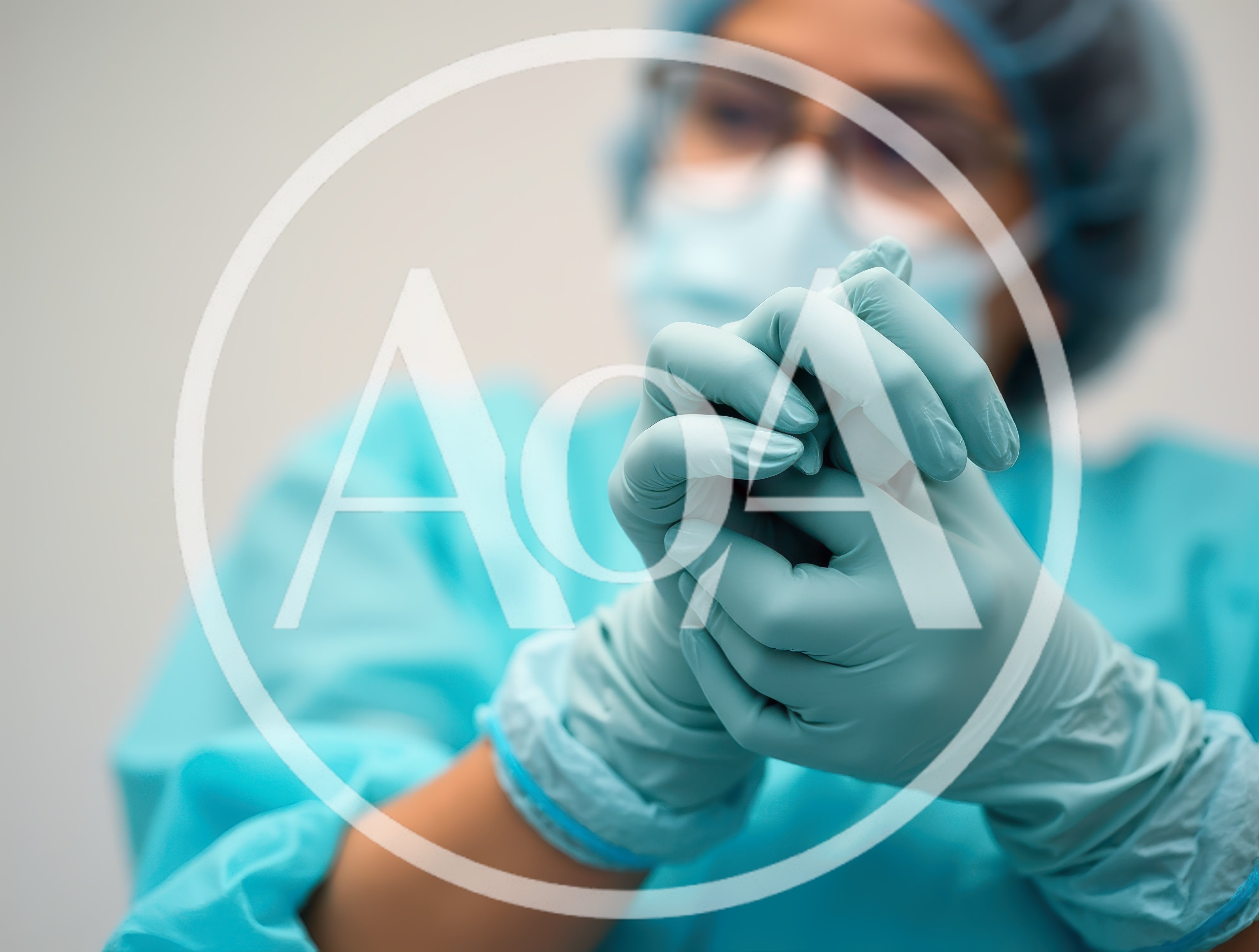 Healthcare Professional Putting On Sterile Surgical Gloves