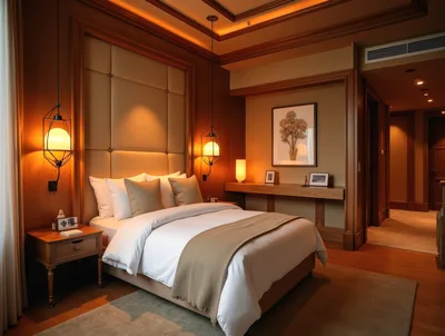 Modern Luxury Hotel Bedroom Interior